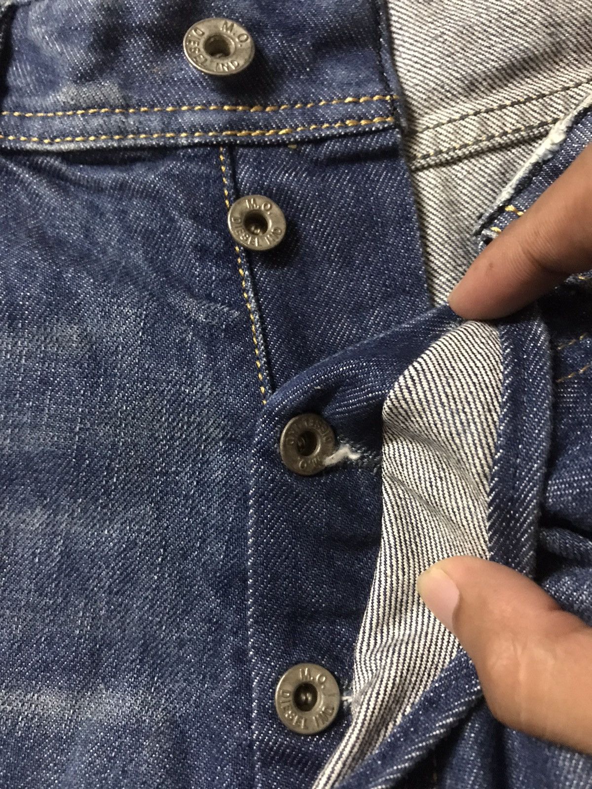 Diesel 💥 QUICKSALE💥Vintage Diesel Distressed Denim Made in Italy Size US 36 / EU 52 - 5 Thumbnail