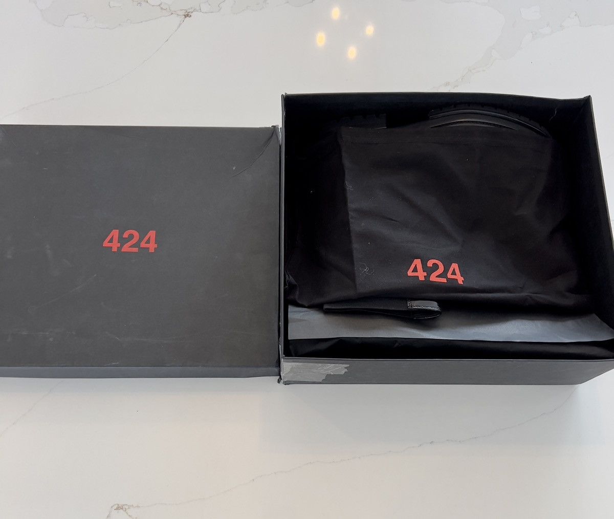 424 New Rare 424 Black High Shine Leather Army Chelsea Boots 9US Size US 9 / EU 42 - 13 Thumbnail