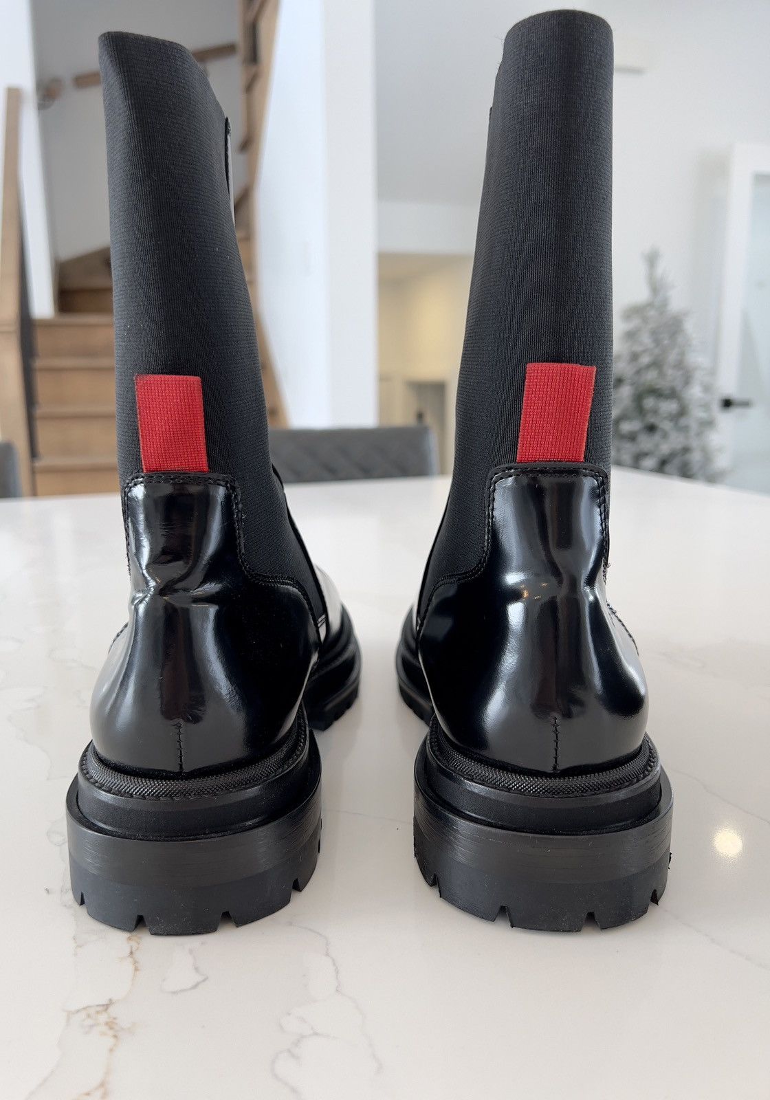 424 New Rare 424 Black High Shine Leather Army Chelsea Boots 9US Size US 9 / EU 42 - 20 Thumbnail