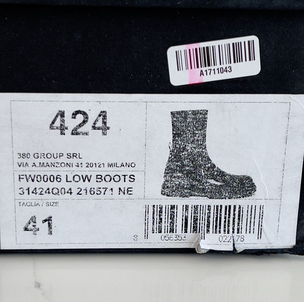 424 New Rare 424 Black High Shine Leather Army Chelsea Boots 9US Size US 9 / EU 42 - 14 Thumbnail