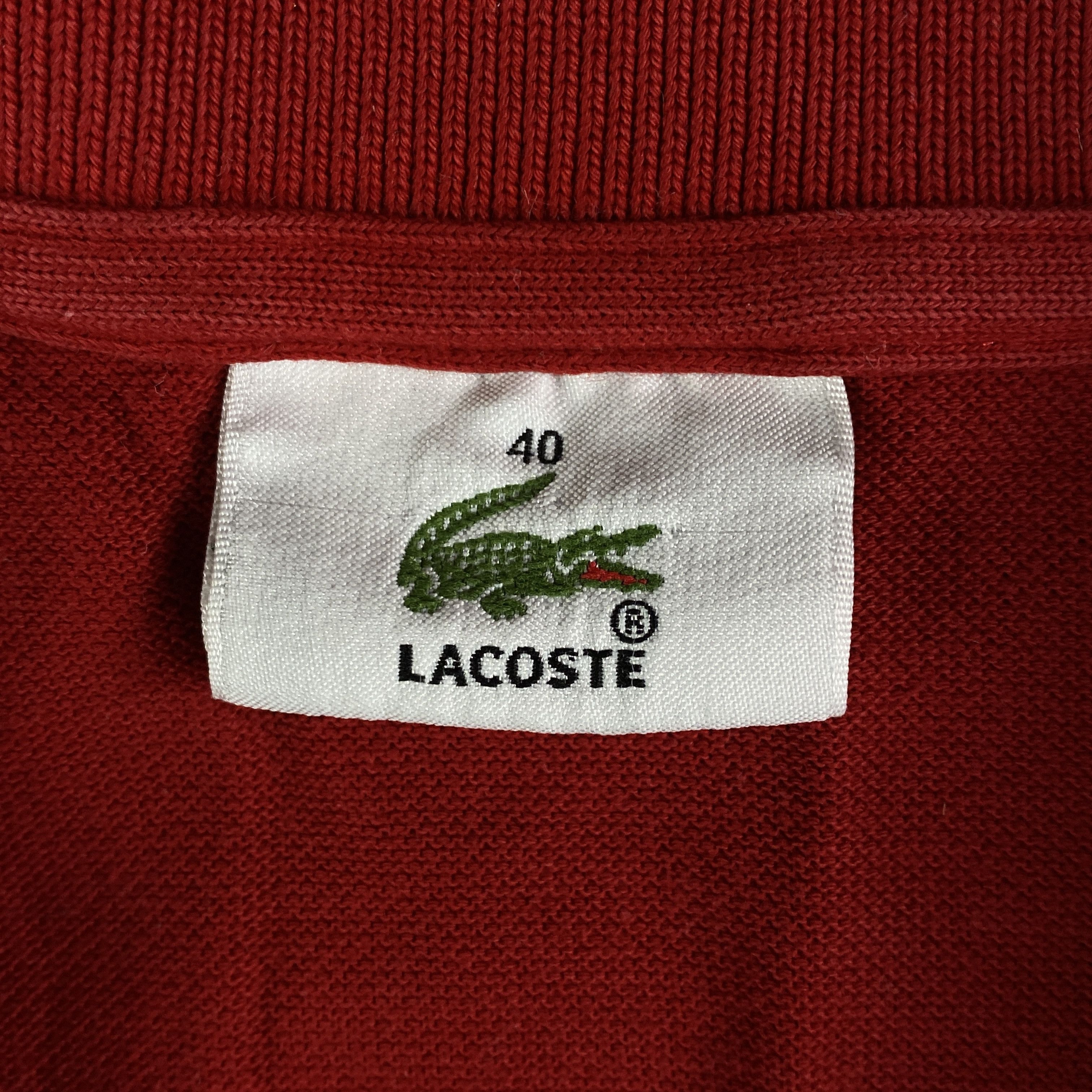 Lacoste × Vintage Mens Polo Long Sleeve Sweatshirt Lacoste Vintage Size 40 Size US M / EU 48-50 / 2 - 5 Thumbnail