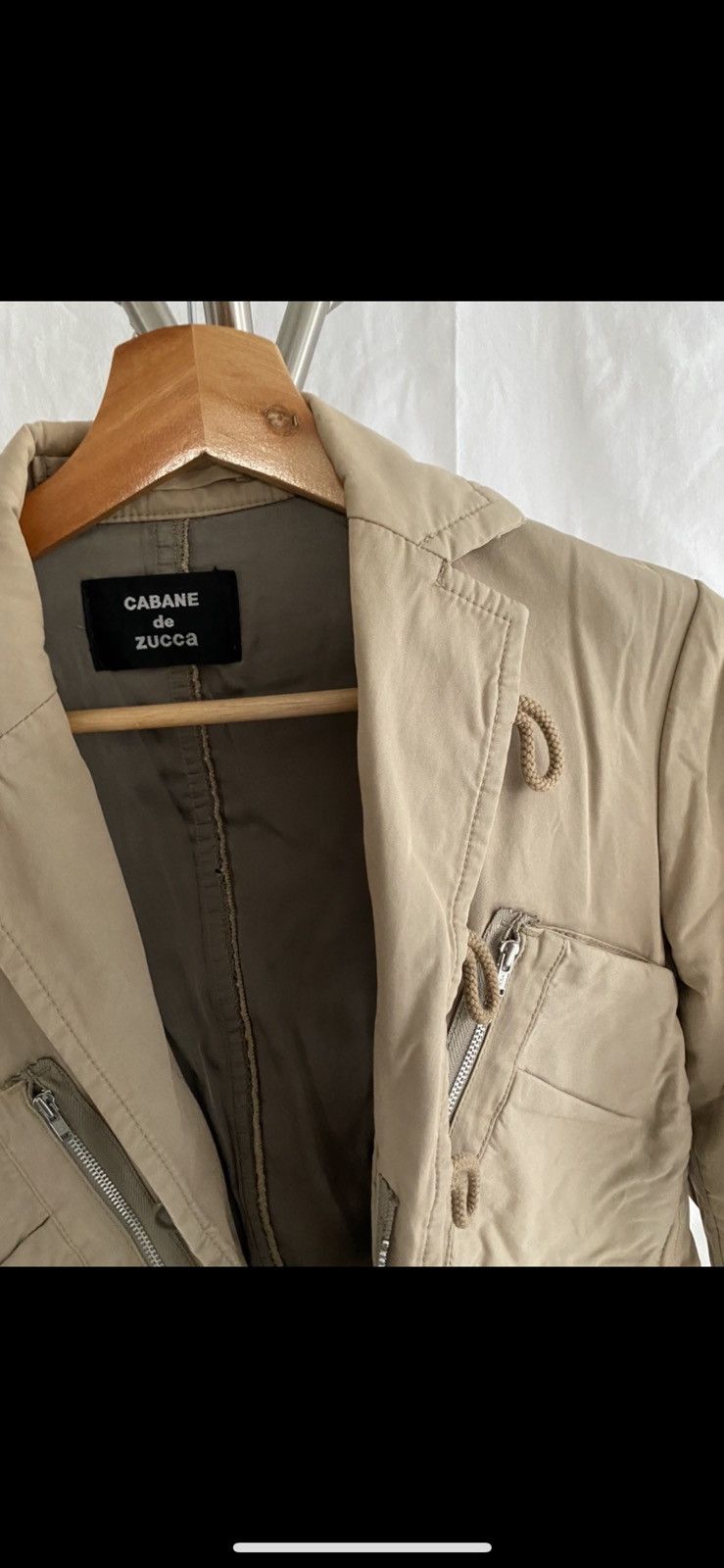 CABANE de ZUCCa × Issey Miyake × Japanese Brand Cabane De Zucca Cargo Blazer Size US M / EU 48-50 / 2 - 2 Thumbnail