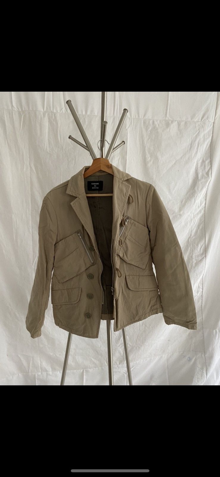 CABANE de ZUCCa × Issey Miyake × Japanese Brand Cabane De Zucca Cargo Blazer Size US M / EU 48-50 / 2 - 1 Thumbnail