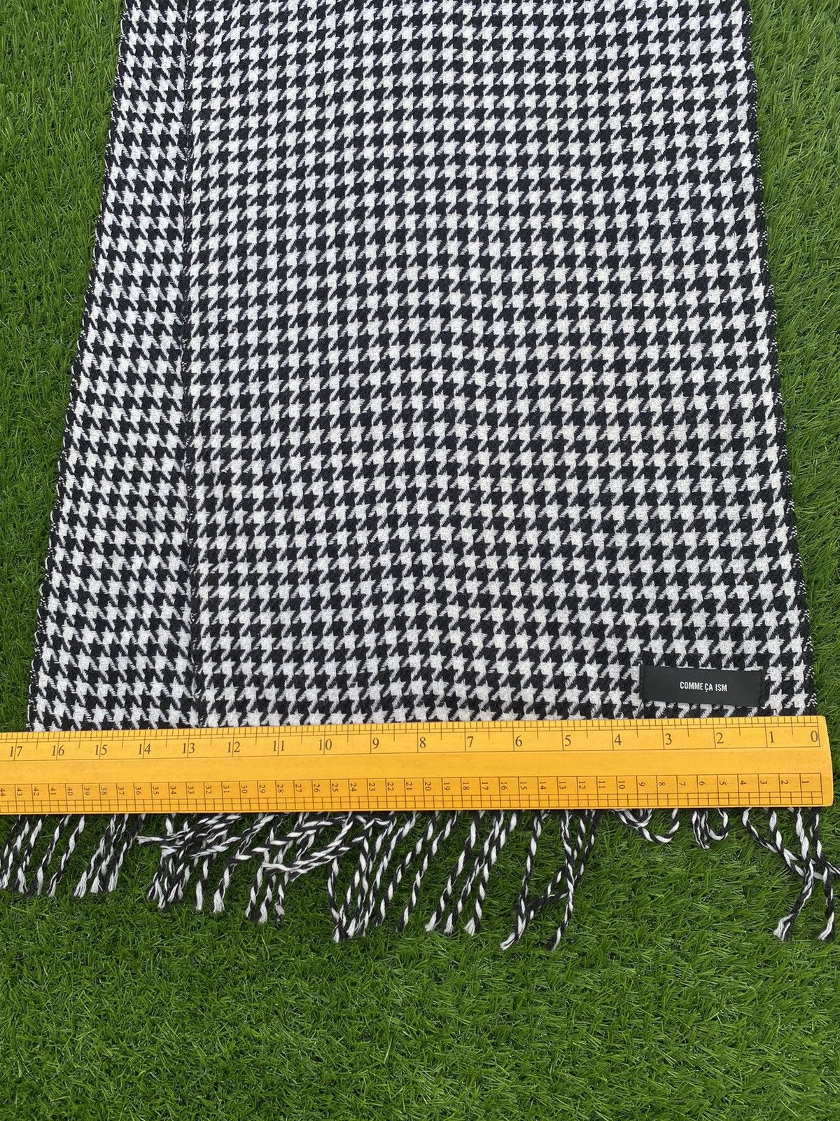 Comme Ca Ism Vintage Comme Ca Ism Houndtooth Muffler Scarve Size ONE SIZE - 6 Thumbnail
