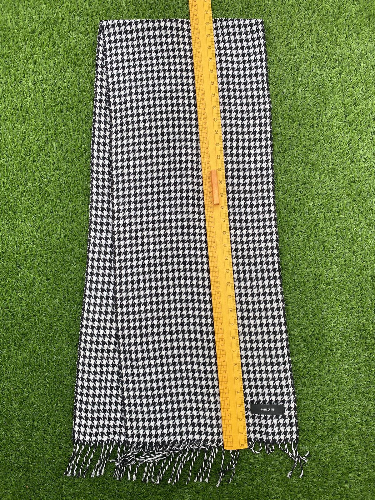 Comme Ca Ism Vintage Comme Ca Ism Houndtooth Muffler Scarve Size ONE SIZE - 5 Thumbnail
