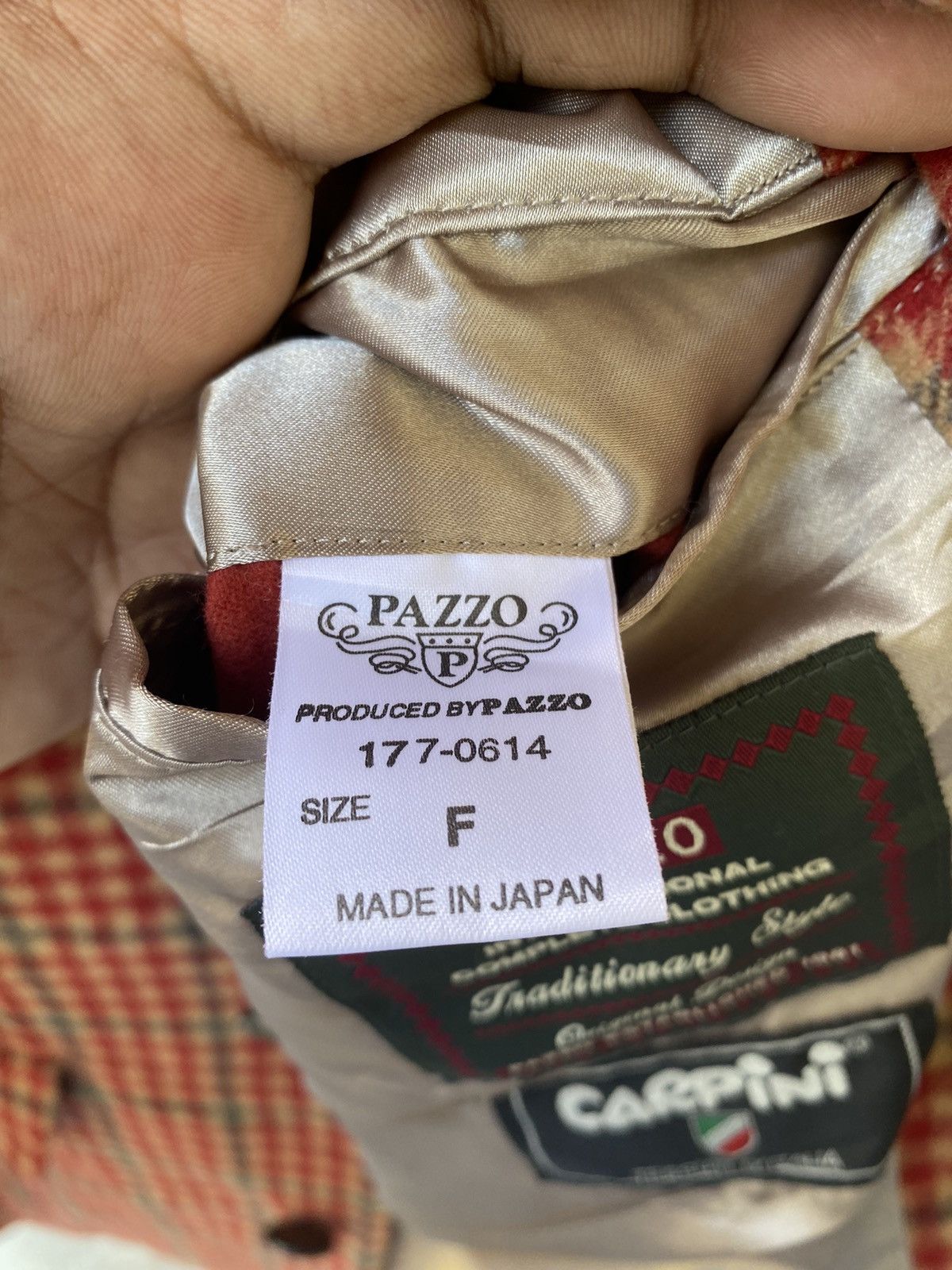 Vintage Vintage PAZZO X CARPINI Wool Jacket Size US XL / EU 56 / 4 - 10 Thumbnail