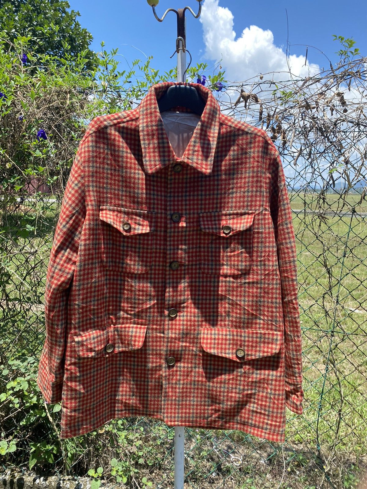 Vintage Vintage PAZZO X CARPINI Wool Jacket Size US XL / EU 56 / 4 - 1 Thumbnail