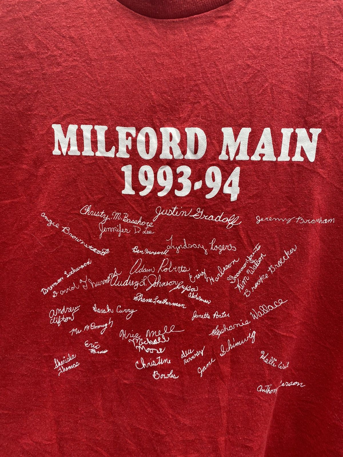 Vintage Vintage Milford Main 1993-1994 Tees Size US XL / EU 56 / 4 - 1 Thumbnail