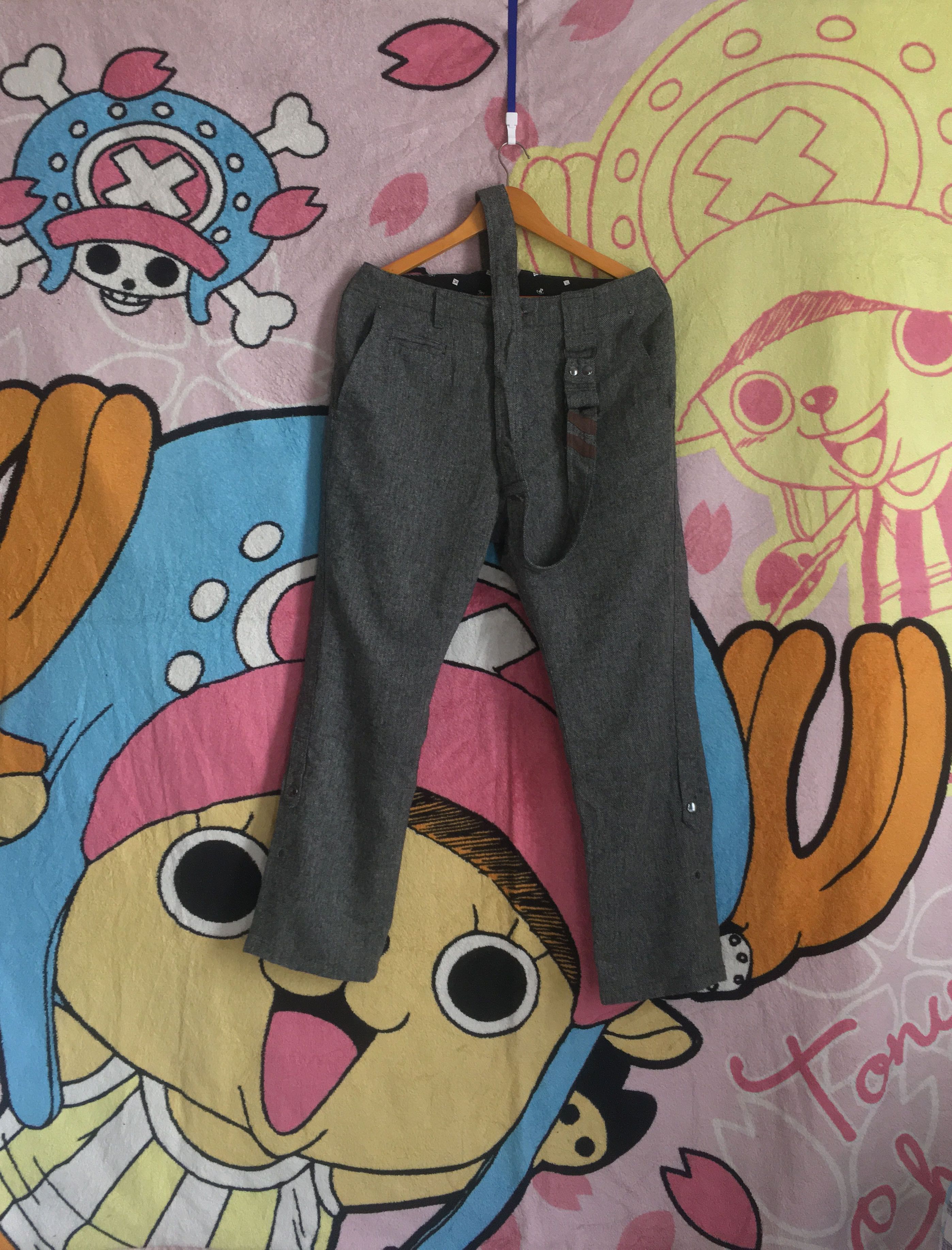 Japanese Brand PPFM Single Shoulder Belt Destruct Pants Size US 32 / EU 48 - 2 Thumbnail
