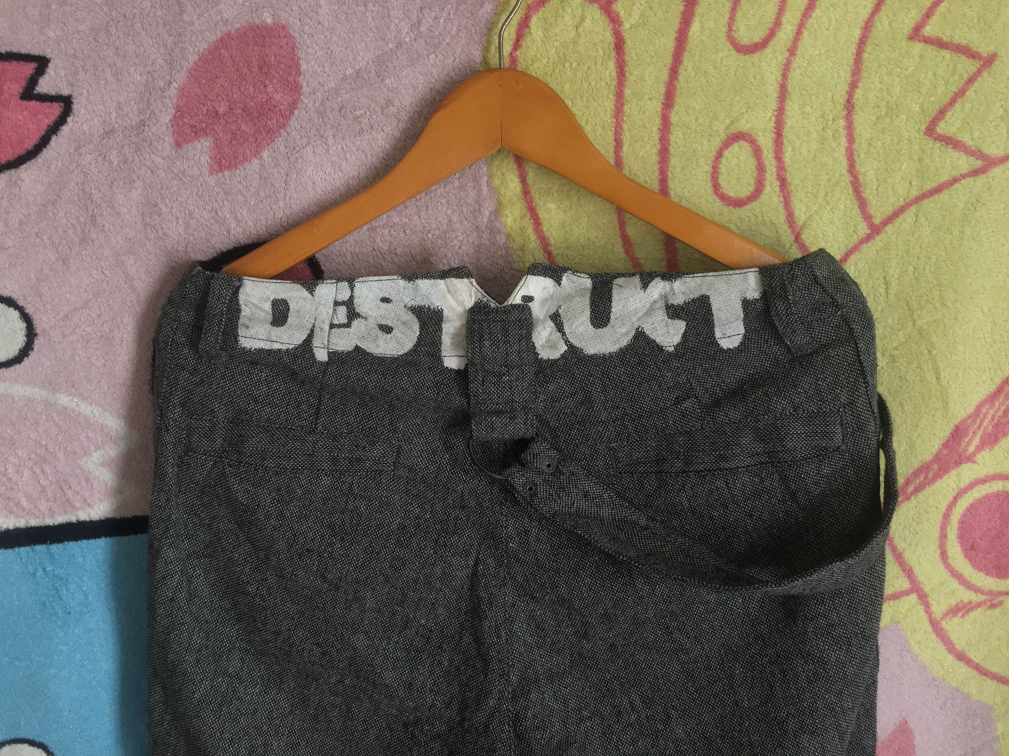 Japanese Brand PPFM Single Shoulder Belt Destruct Pants Size US 32 / EU 48 - 10 Thumbnail