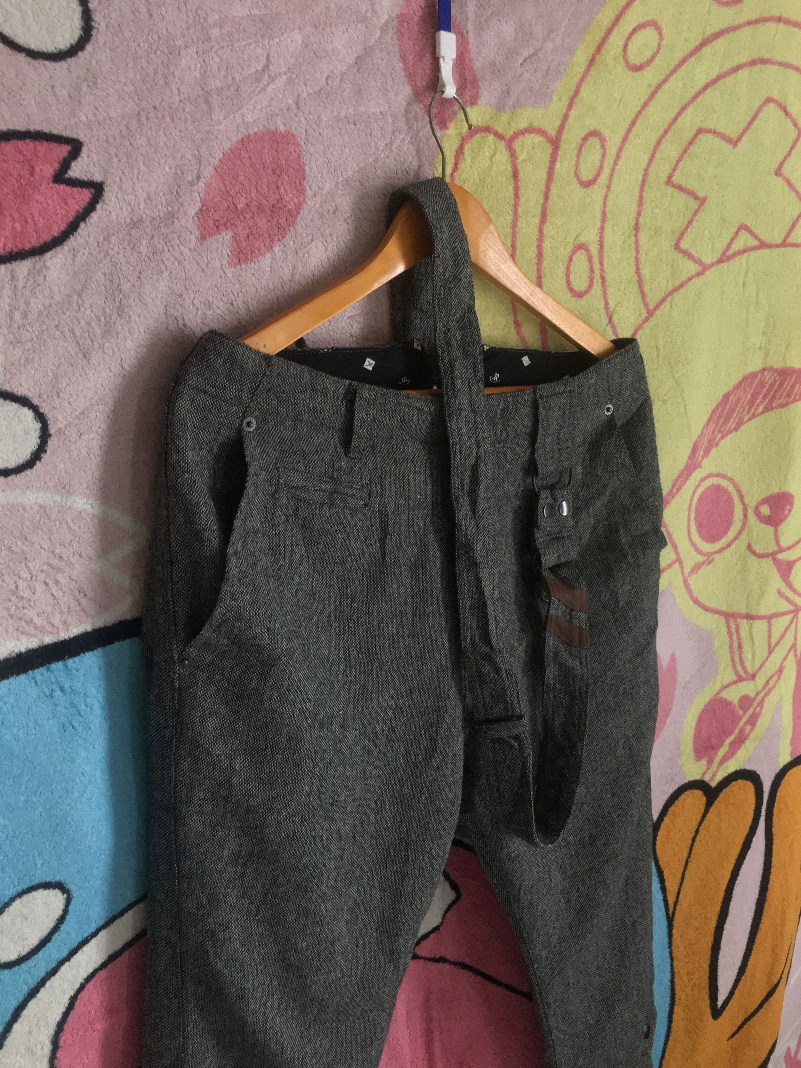 Japanese Brand PPFM Single Shoulder Belt Destruct Pants Size US 32 / EU 48 - 4 Thumbnail