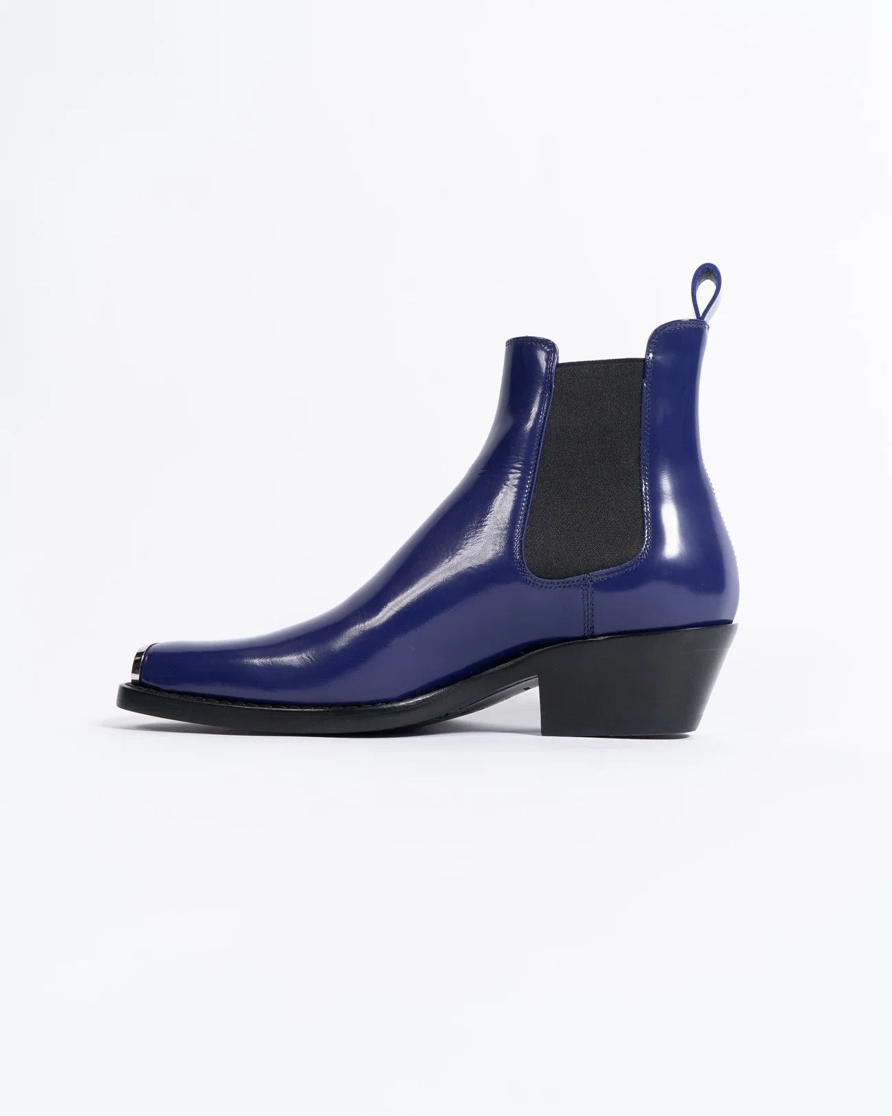 Calvin Klein 205W39NYC × Raf Simons SS18 Purple Metal Toe Cap Boots Size US 7.5 / EU 40-41 - 2 Thumbnail