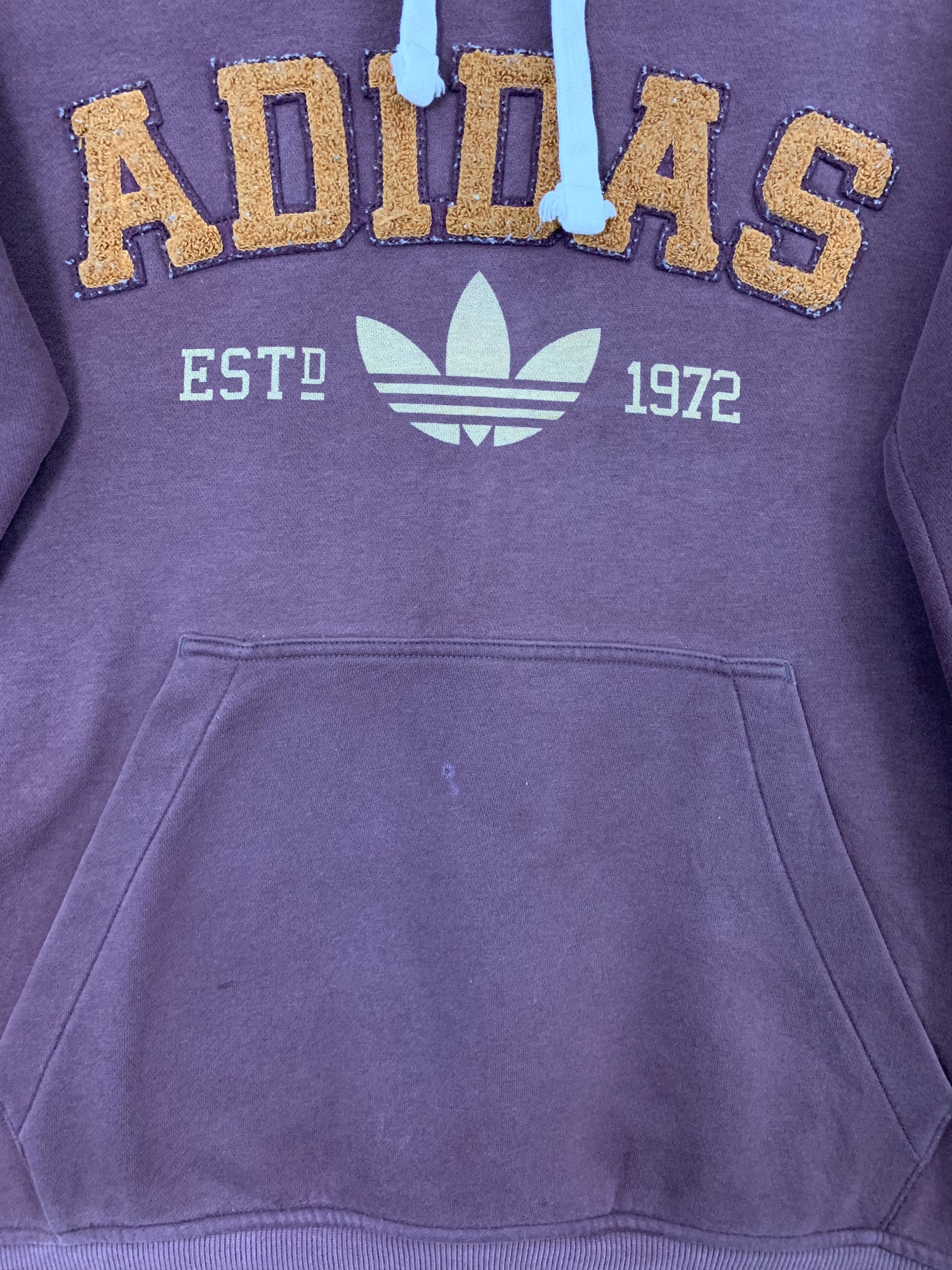 Adidas Adidas Hoodies 3 Striefen Embrioded Spellout Big Logo Vtg Size US L / EU 52-54 / 3 - 6 Thumbnail