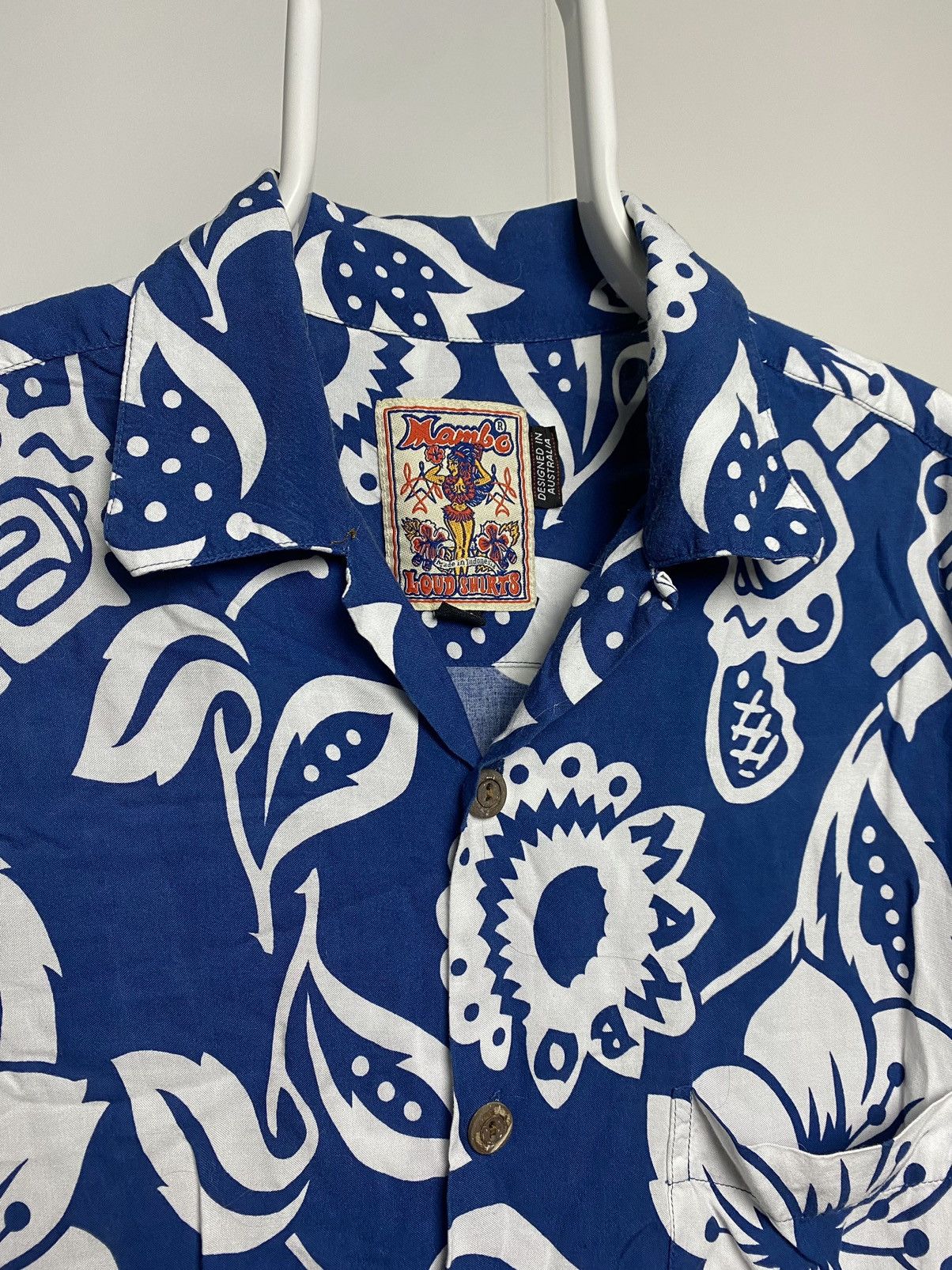 Mambo × Vintage Mambo Loud Hawaiian Shirt blue vintage Australia Size US M / EU 48-50 / 2 - 2 Thumbnail
