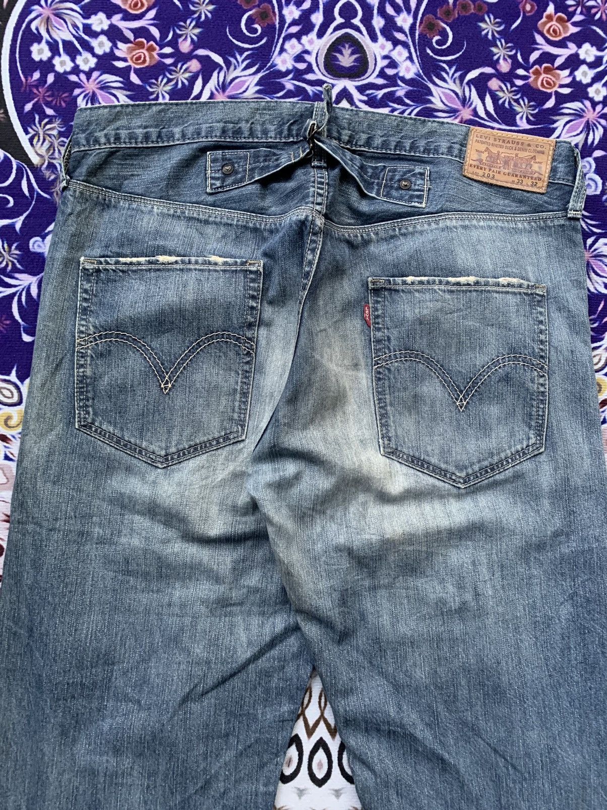 Levi's Vintage Clothing Vintage Levis 203 Faded Wash Denim Size US 36 / EU 52 - 8 Thumbnail