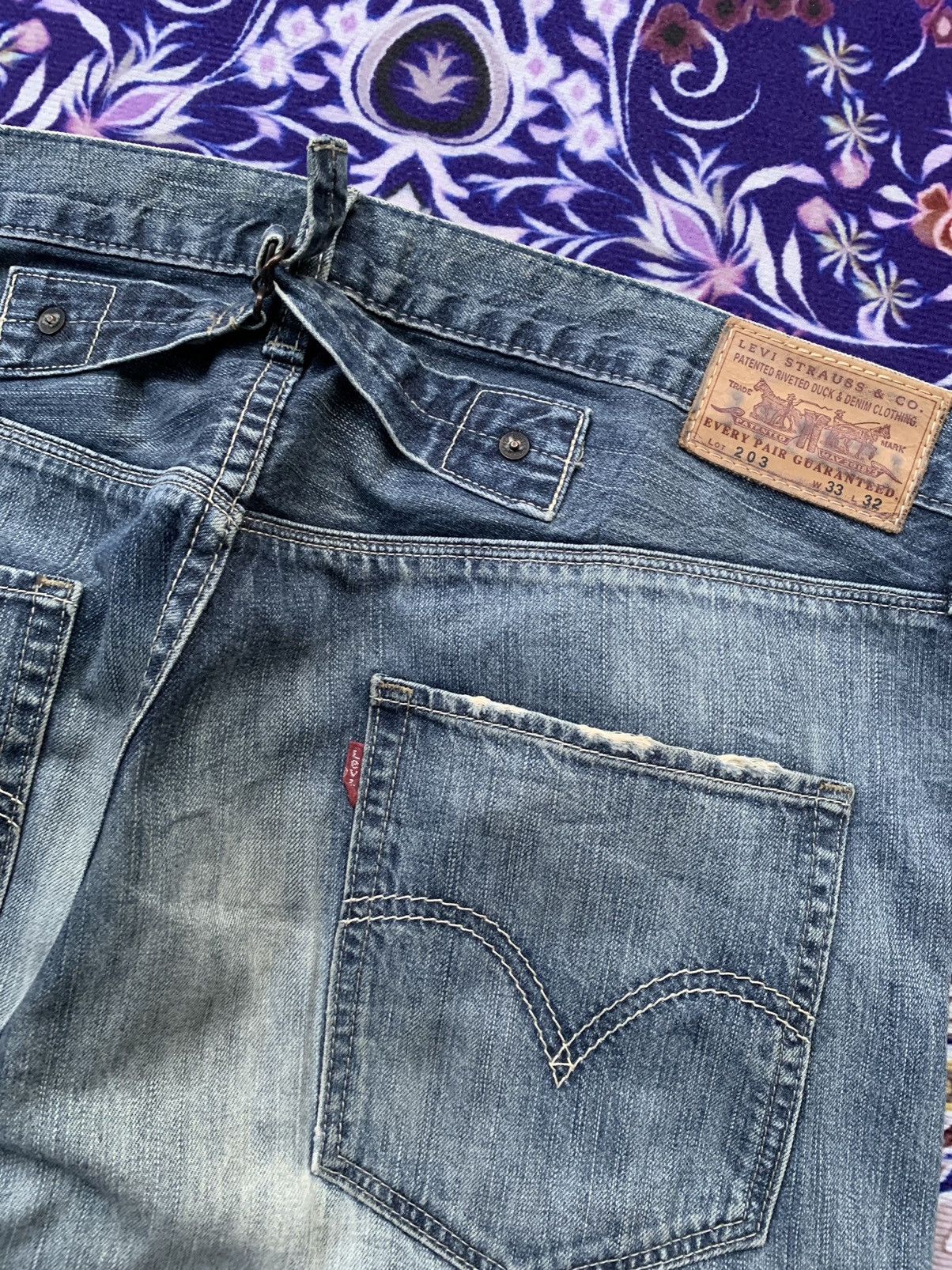 Levi's Vintage Clothing Vintage Levis 203 Faded Wash Denim Size US 36 / EU 52 - 9 Thumbnail