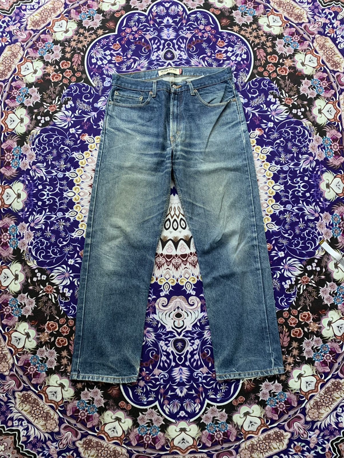 Levi's Vintage Clothing Vintage Levis 505 Faded Waah Denim Size US 36 / EU 52 - 2 Thumbnail