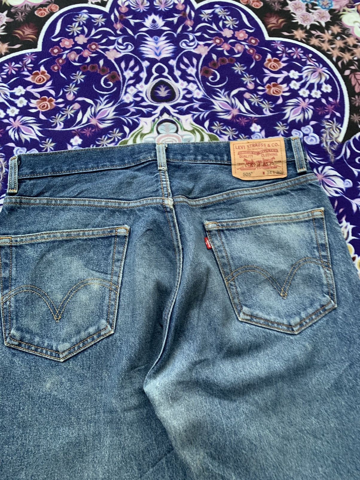 Levi's Vintage Clothing Vintage Levis 505 Faded Waah Denim Size US 36 / EU 52 - 11 Thumbnail