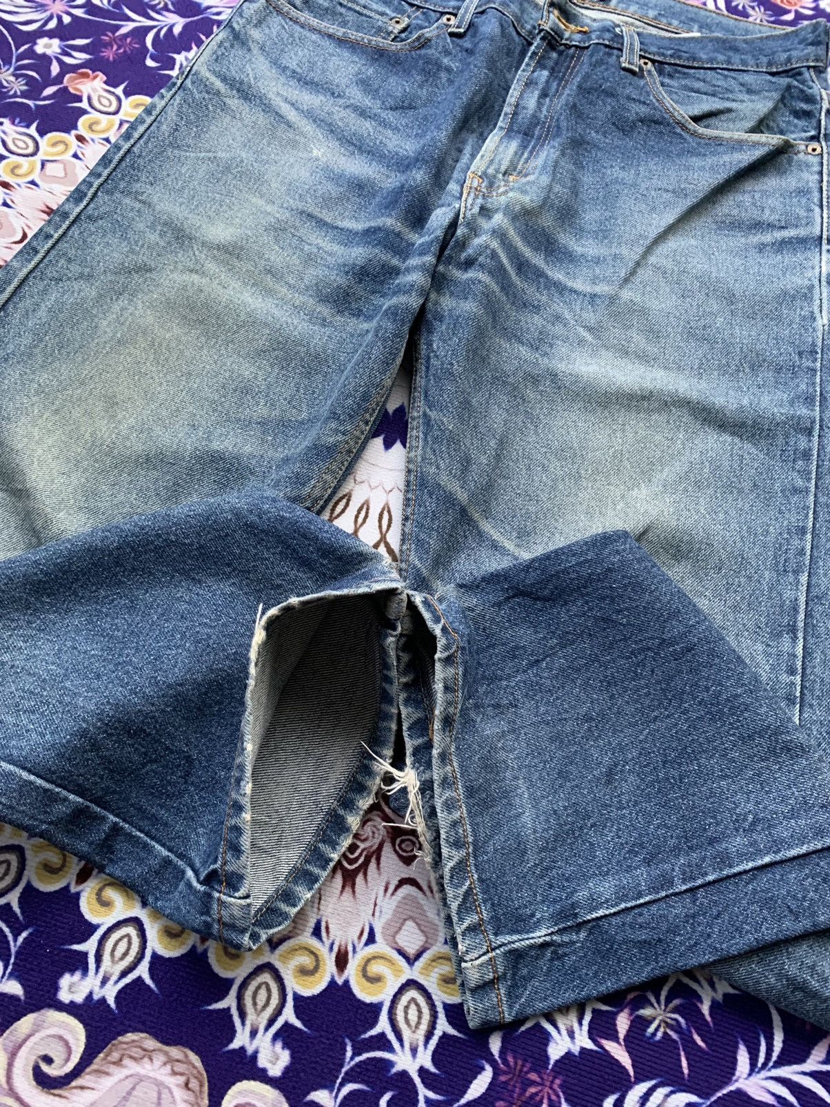 Levi's Vintage Clothing Vintage Levis 505 Faded Waah Denim Size US 36 / EU 52 - 9 Thumbnail