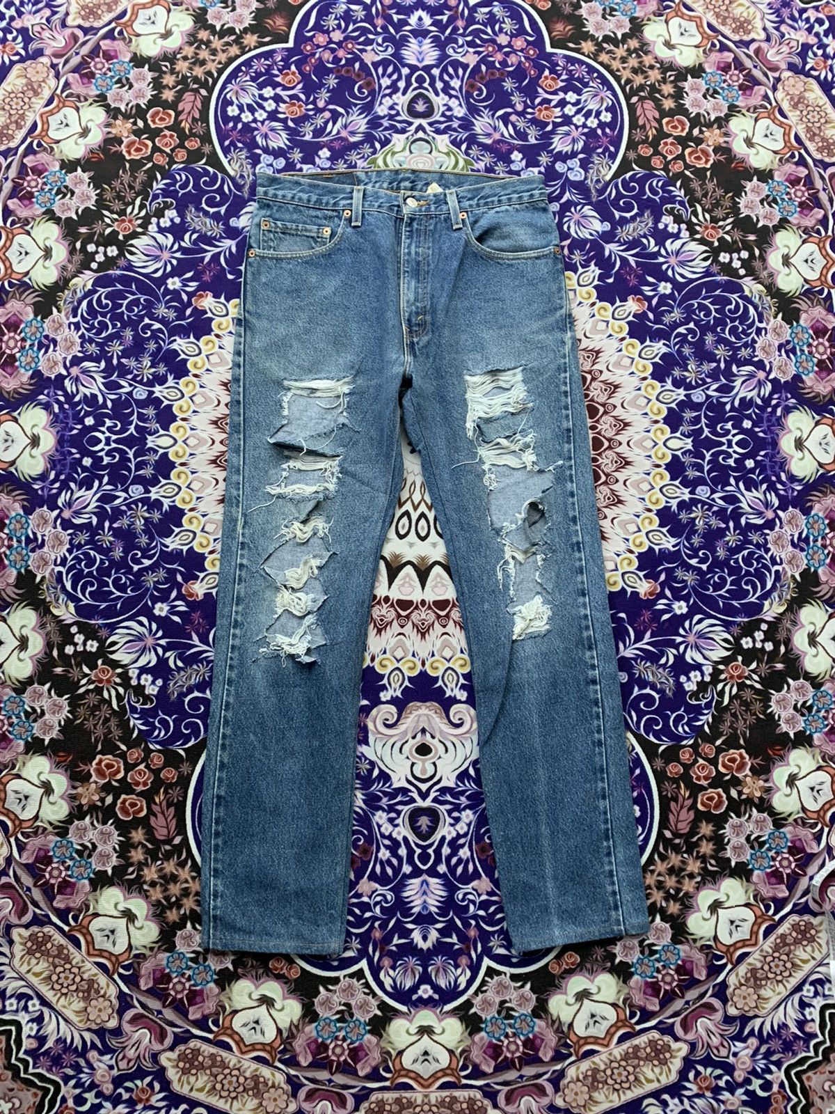 Vintage Levis 505 Distressed Denim