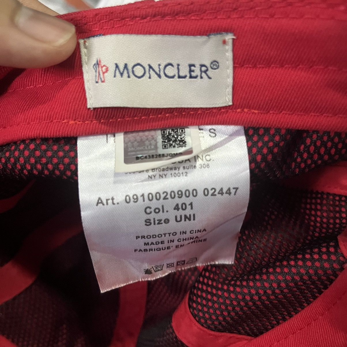 Moncler Moncler Small Logo Adjustable Cap Size ONE SIZE - 7 Thumbnail
