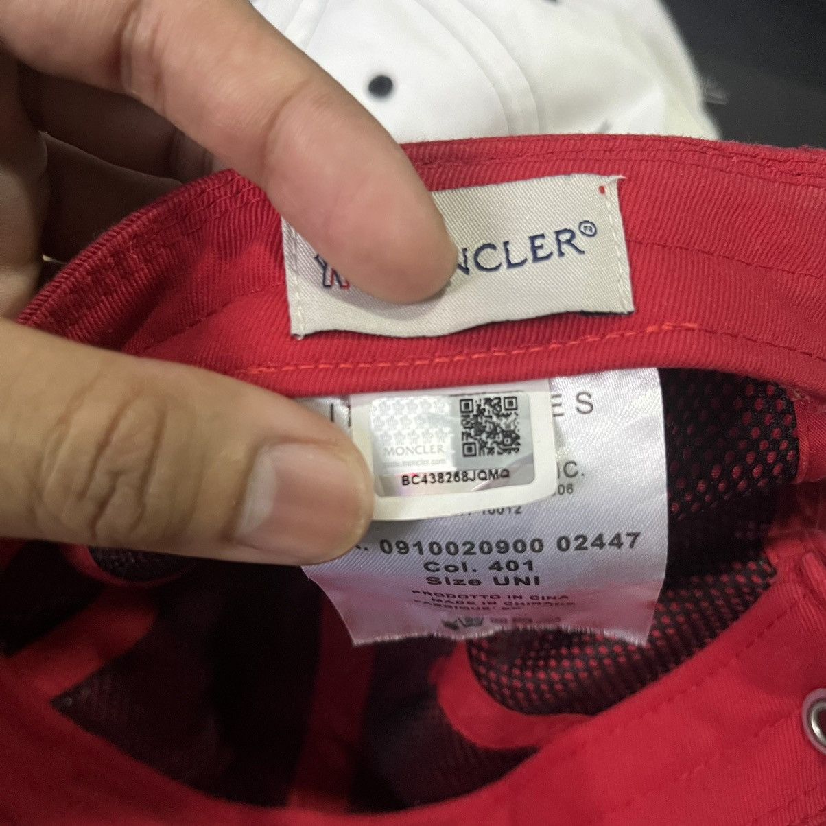 Moncler Moncler Small Logo Adjustable Cap Size ONE SIZE - 8 Thumbnail