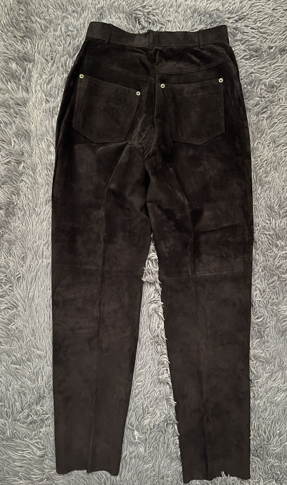 Chevignon × Genuine Leather × Vintage Chevignon vintage 90s mom fit real leather suede pants Size 27" / US 4 / IT 40 - 6 Thumbnail