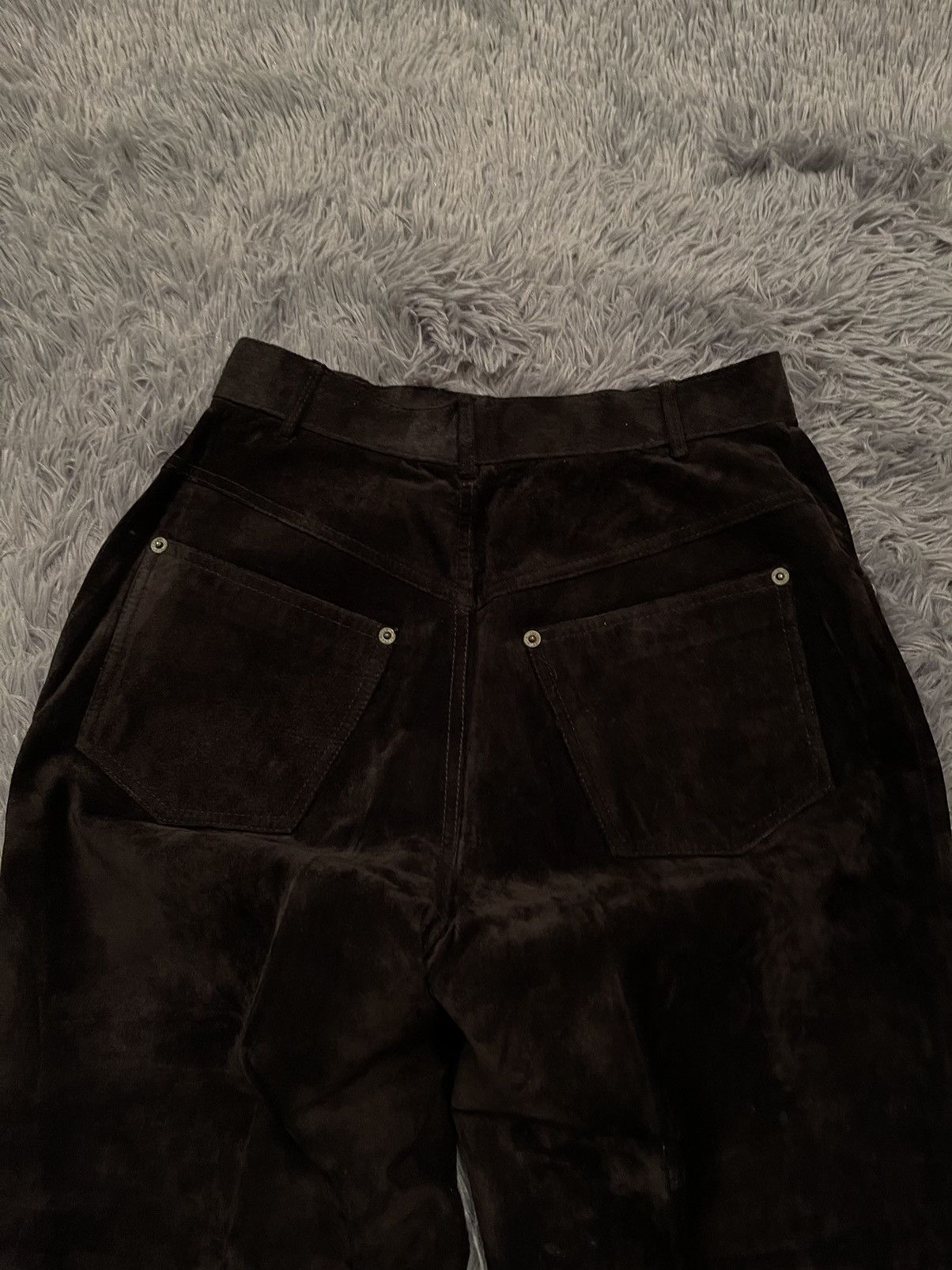 Chevignon × Genuine Leather × Vintage Chevignon vintage 90s mom fit real leather suede pants Size 27" / US 4 / IT 40 - 7 Thumbnail