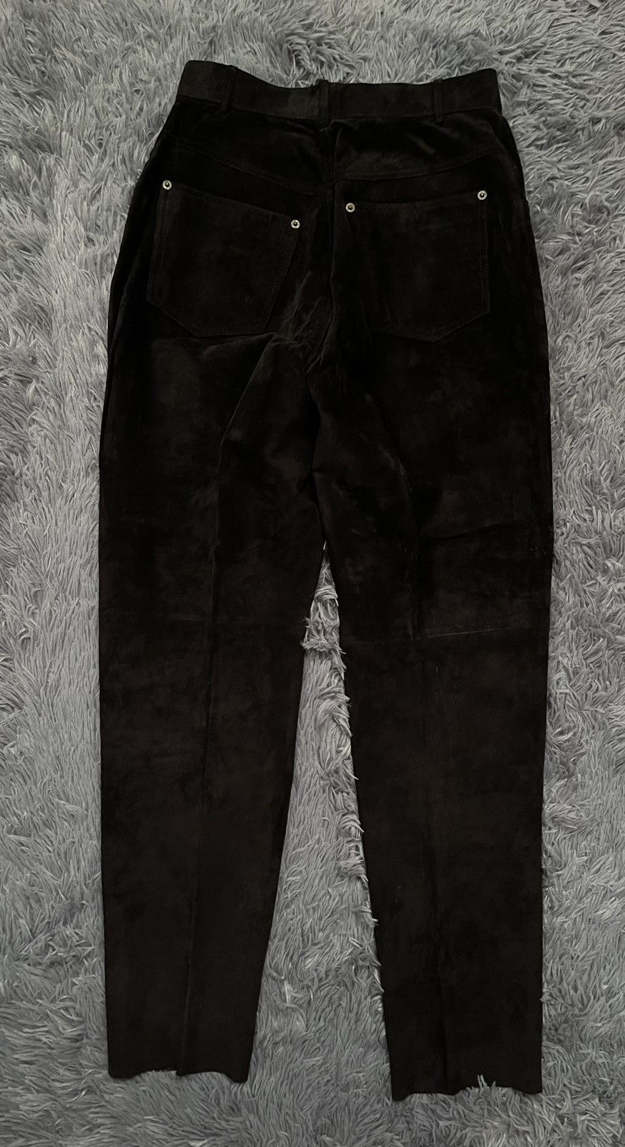 Chevignon × Genuine Leather × Vintage Chevignon vintage 90s mom fit real leather suede pants Size 27" / US 4 / IT 40 - 4 Thumbnail