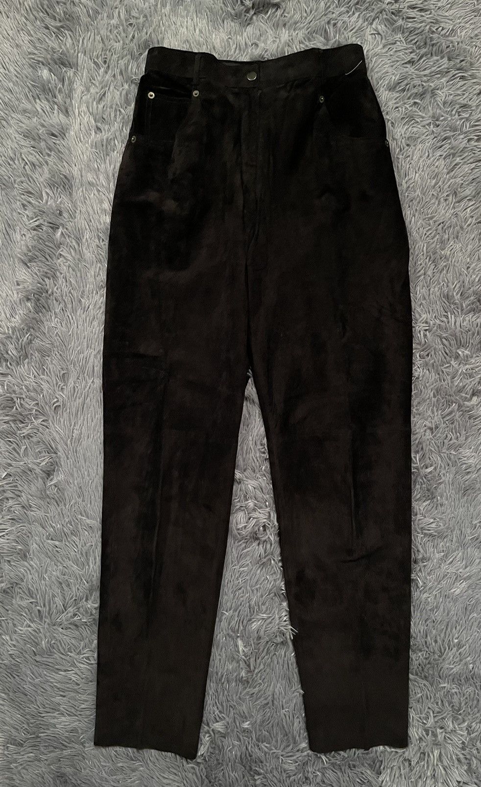 Chevignon × Genuine Leather × Vintage Chevignon vintage 90s mom fit real leather suede pants Size 27" / US 4 / IT 40 - 1 Thumbnail