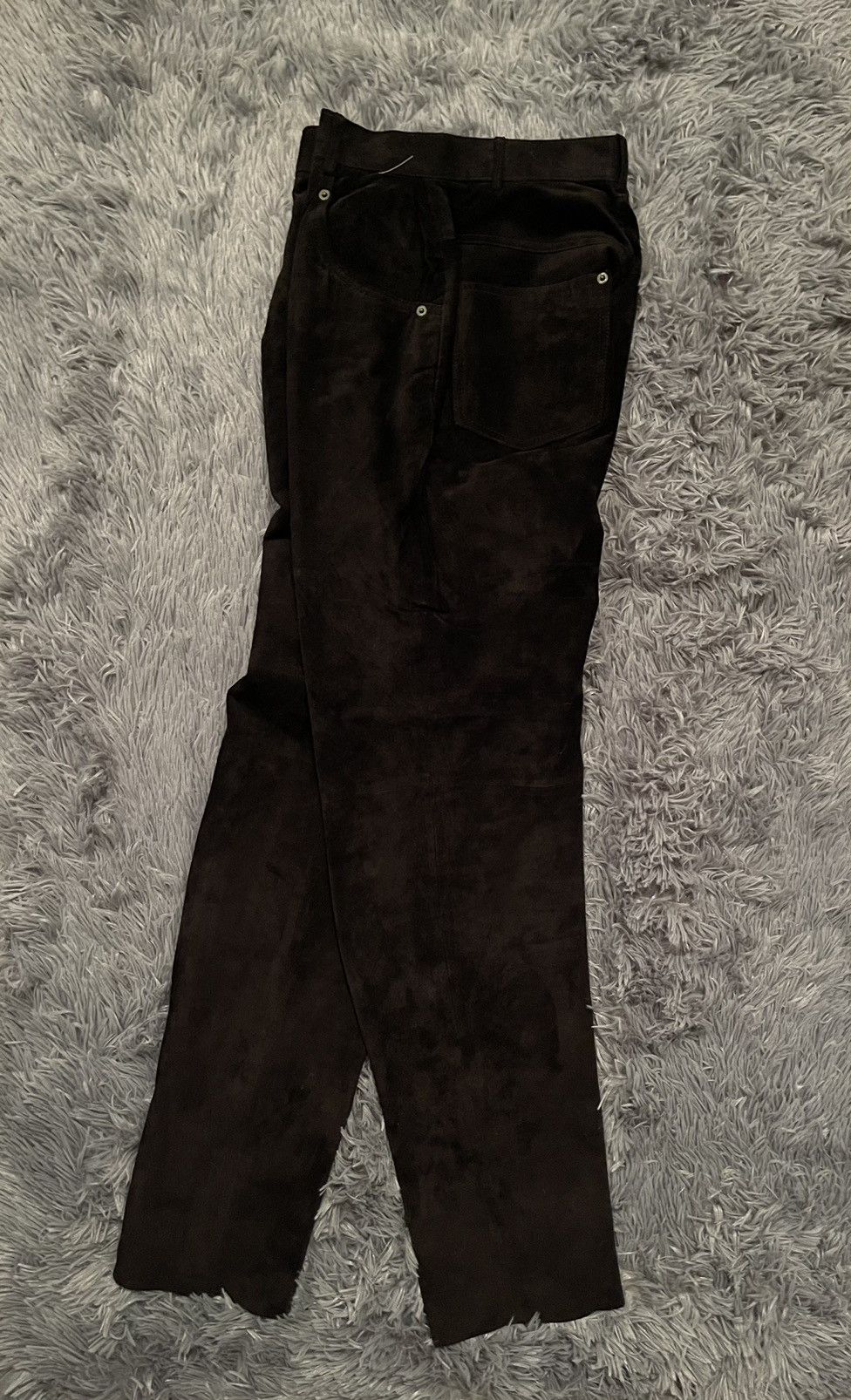 Chevignon × Genuine Leather × Vintage Chevignon vintage 90s mom fit real leather suede pants Size 27" / US 4 / IT 40 - 3 Thumbnail