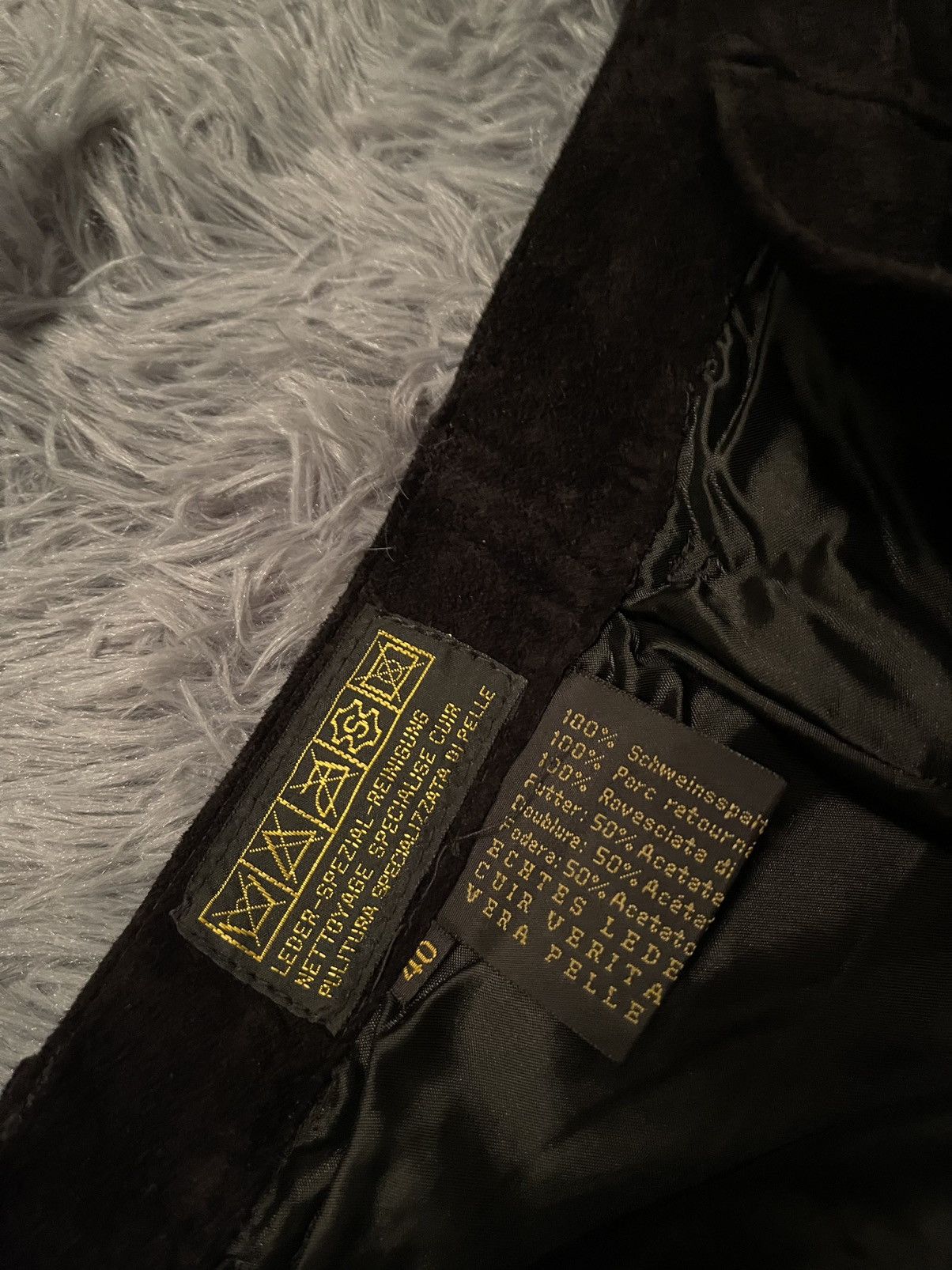 Chevignon × Genuine Leather × Vintage Chevignon vintage 90s mom fit real leather suede pants Size 27" / US 4 / IT 40 - 12 Thumbnail