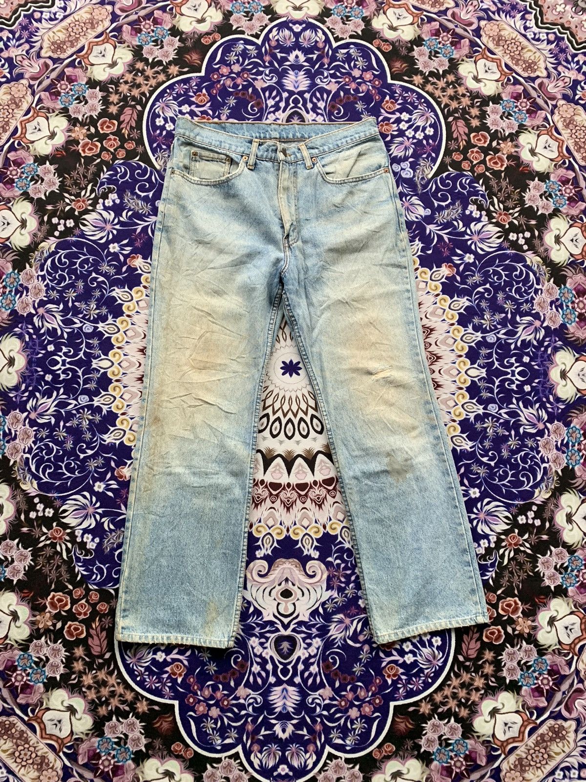 Vintage Levis 205 Faded Distressed Denim