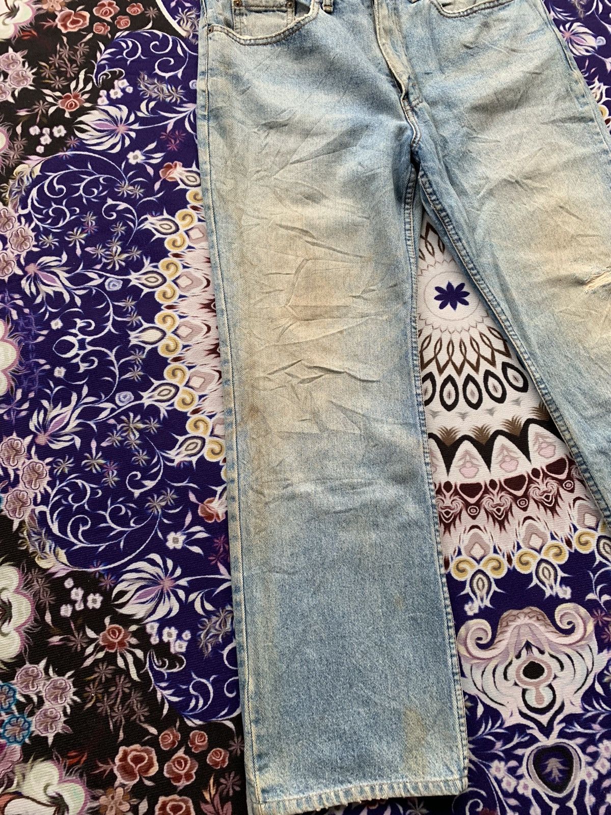 Levi's Vintage Clothing Vintage Levis 205 Faded Distressed Denim Size US 34 / EU 50 - 3 Thumbnail