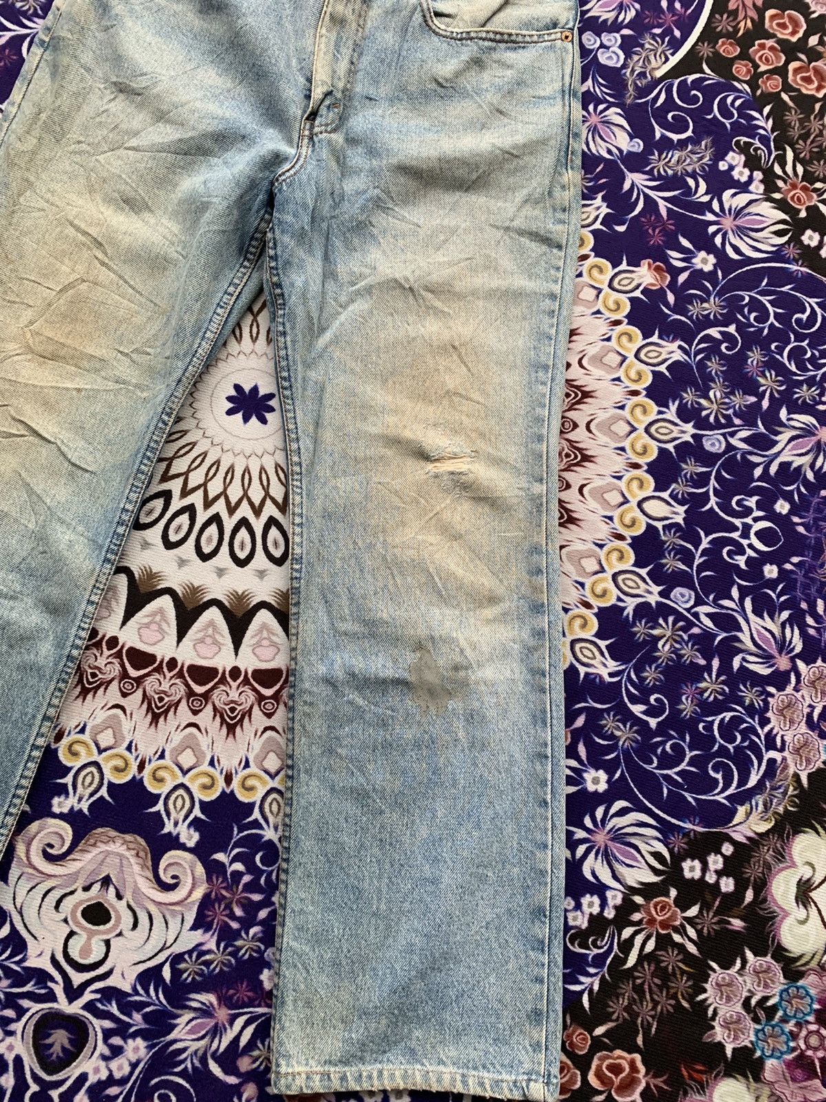 Levi's Vintage Clothing Vintage Levis 205 Faded Distressed Denim Size US 34 / EU 50 - 4 Thumbnail