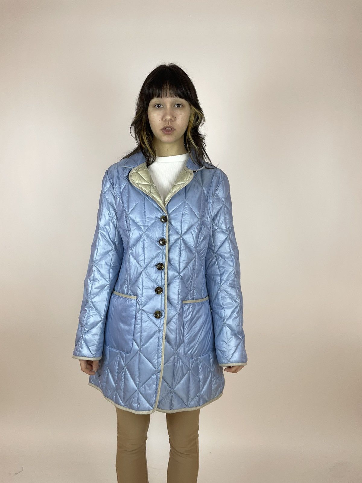Other Ashley Brooke Womens Quilt Down coat jacket size M-L Size L / US 10 / IT 46 - 1 Thumbnail