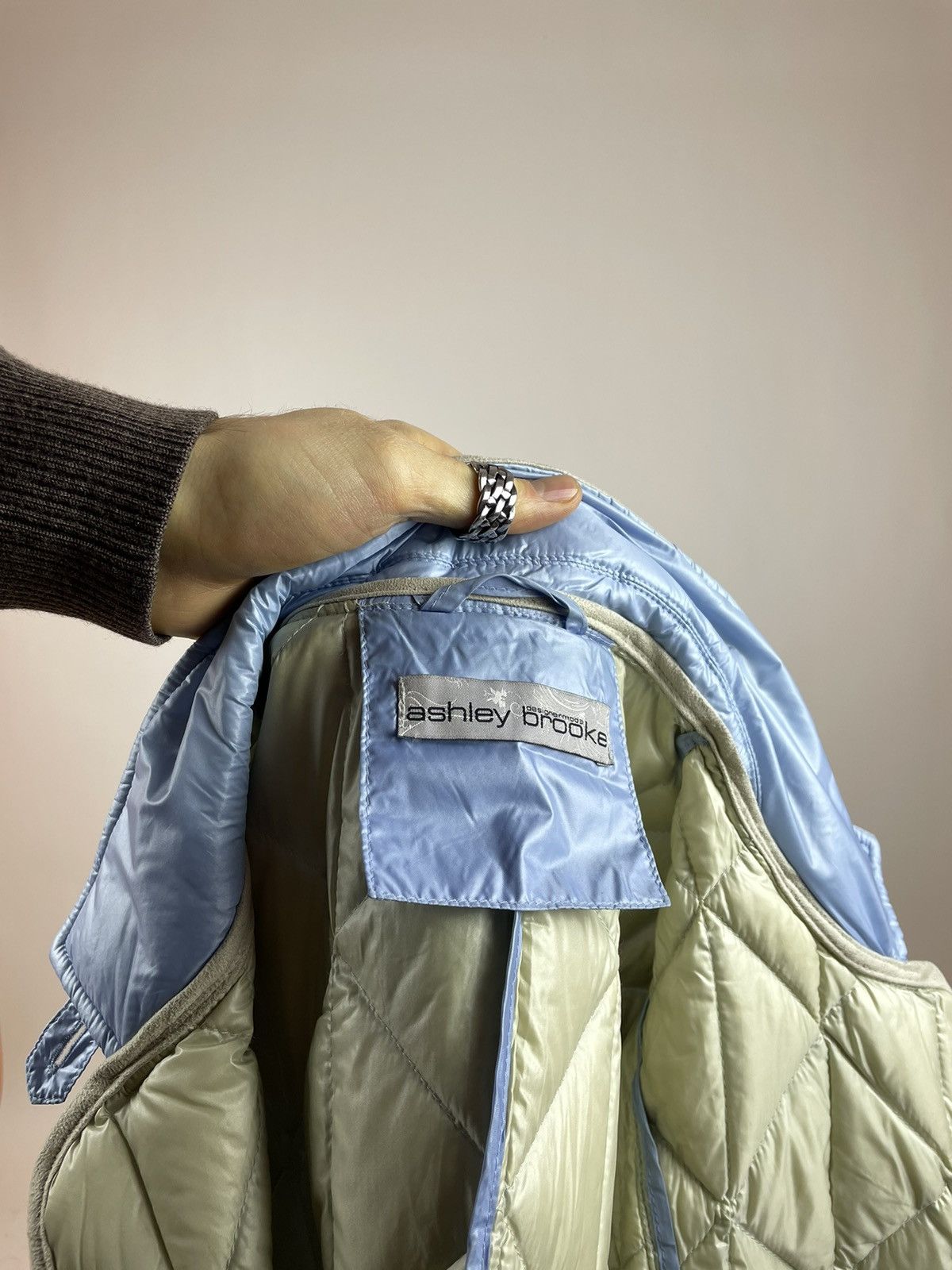 Other Ashley Brooke Womens Quilt Down coat jacket size M-L Size L / US 10 / IT 46 - 11 Thumbnail