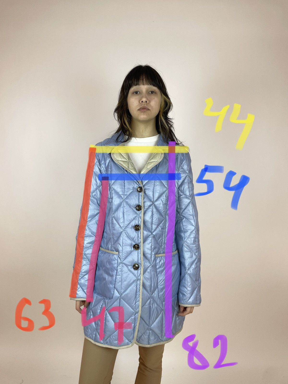 Other Ashley Brooke Womens Quilt Down coat jacket size M-L Size L / US 10 / IT 46 - 13 Thumbnail