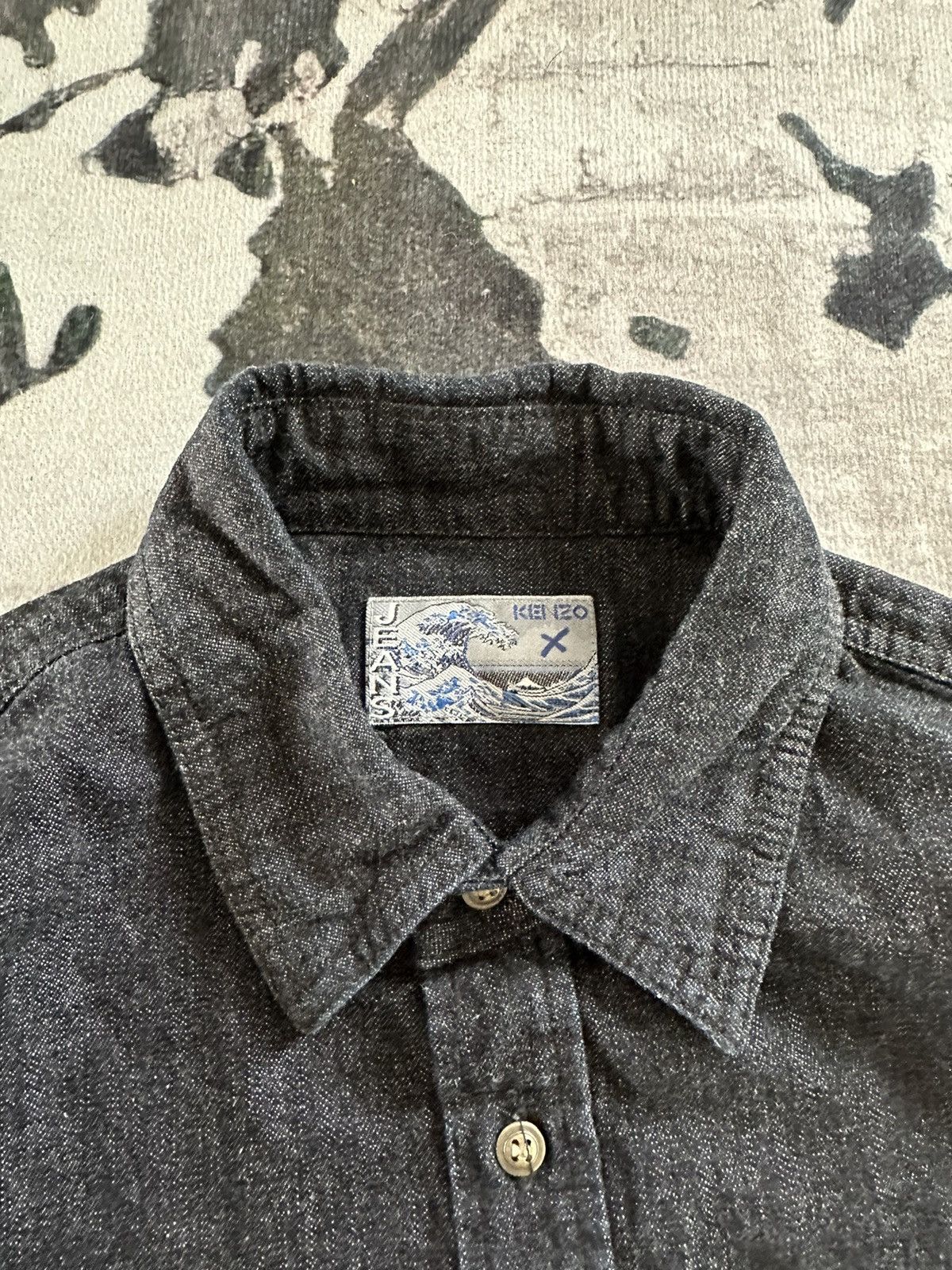 Kenzo 80’s Kenzo Homme jeans denim shirt Size US L / EU 52-54 / 3 - 6 Thumbnail