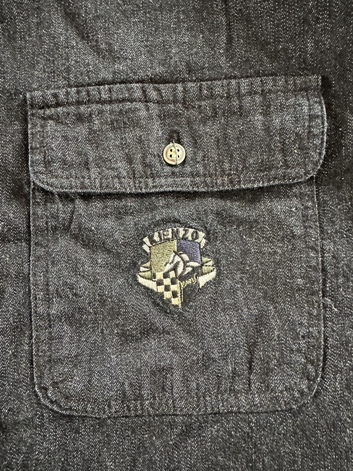 Kenzo 80’s Kenzo Homme jeans denim shirt Size US L / EU 52-54 / 3 - 7 Thumbnail