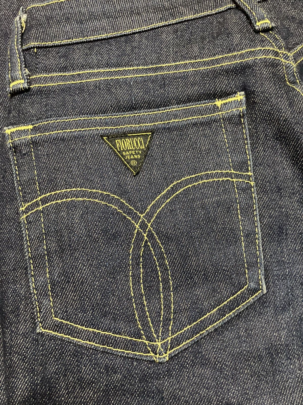 Fiorucci × Vintage Vintage Slim Fiorucci Safety Jeans (Yellow) Size 27" / US 4 / IT 40 - 12 Thumbnail