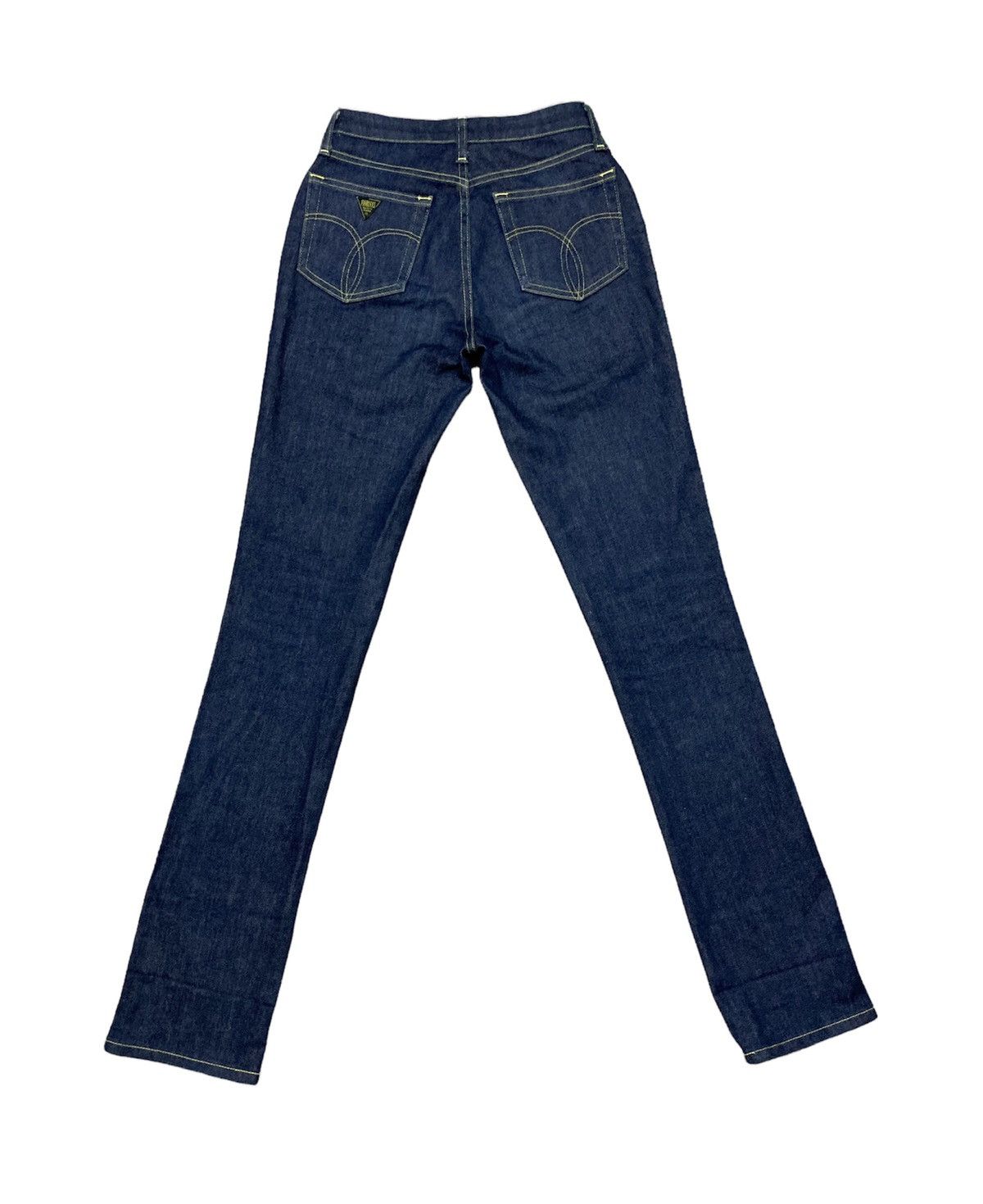 Fiorucci × Vintage Vintage Slim Fiorucci Safety Jeans (Yellow) Size 27" / US 4 / IT 40 - 3 Thumbnail