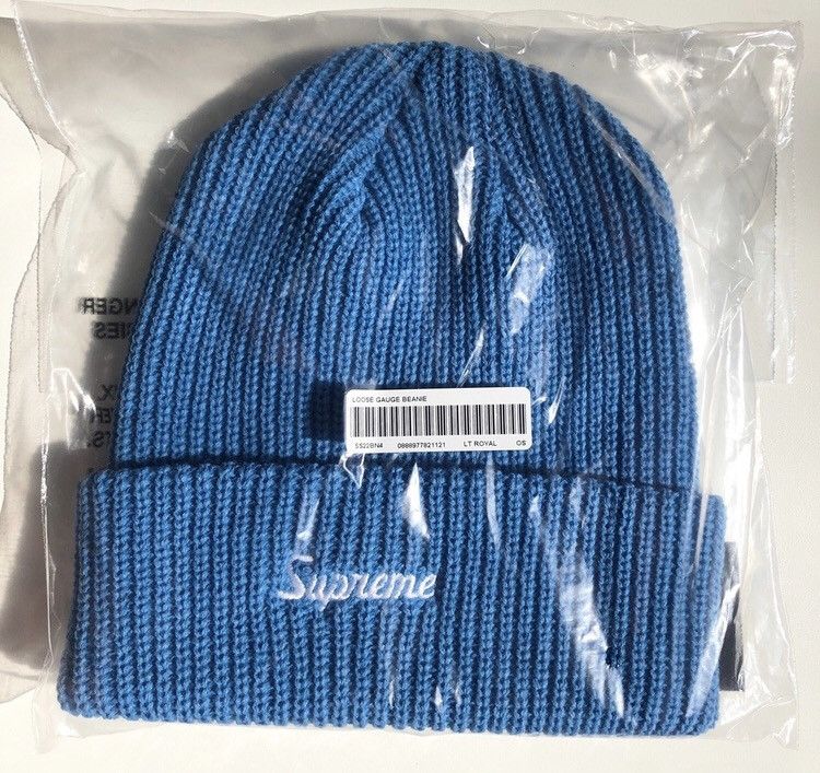 Supreme SS22 Loose Gauge Beanie LIGHT ROYAL Size ONE SIZE - 1 Thumbnail