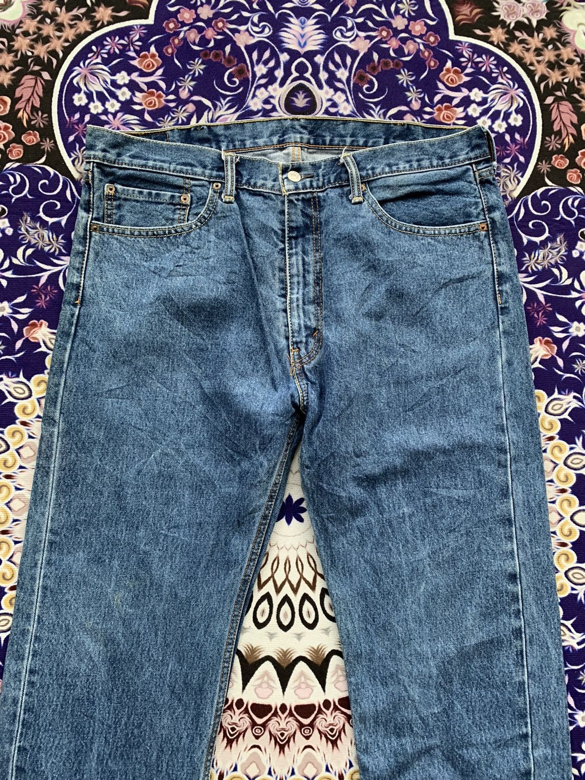 Levi's Crazy Stone Wash Levis 505 Denim Size US 40 / EU 56 - 3 Thumbnail