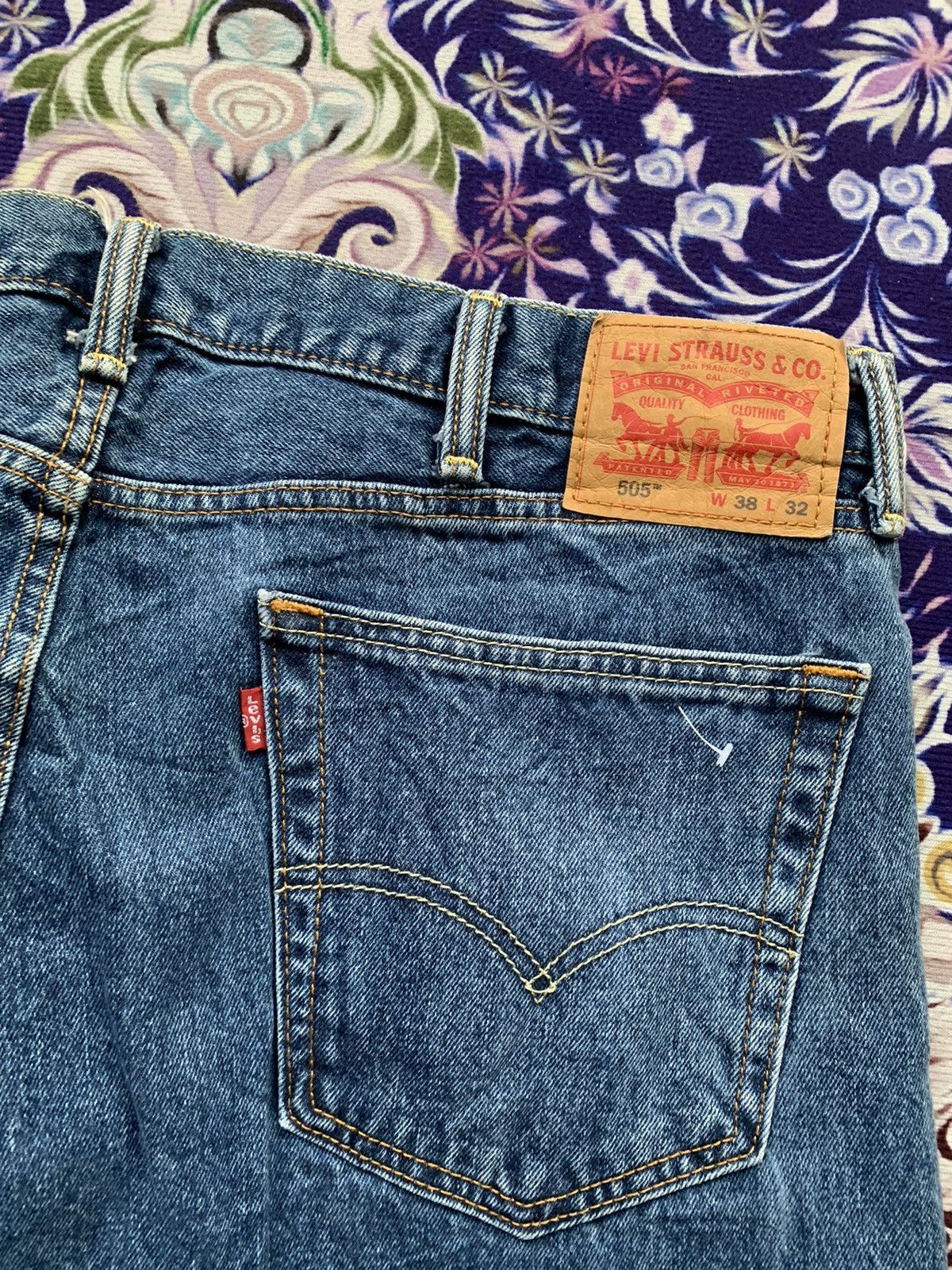 Levi's Crazy Stone Wash Levis 505 Denim Size US 40 / EU 56 - 10 Thumbnail
