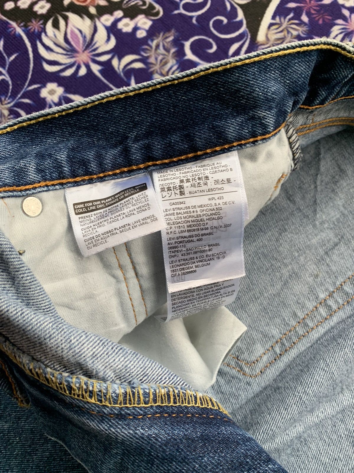 Levi's Crazy Stone Wash Levis 505 Denim Size US 40 / EU 56 - 5 Thumbnail