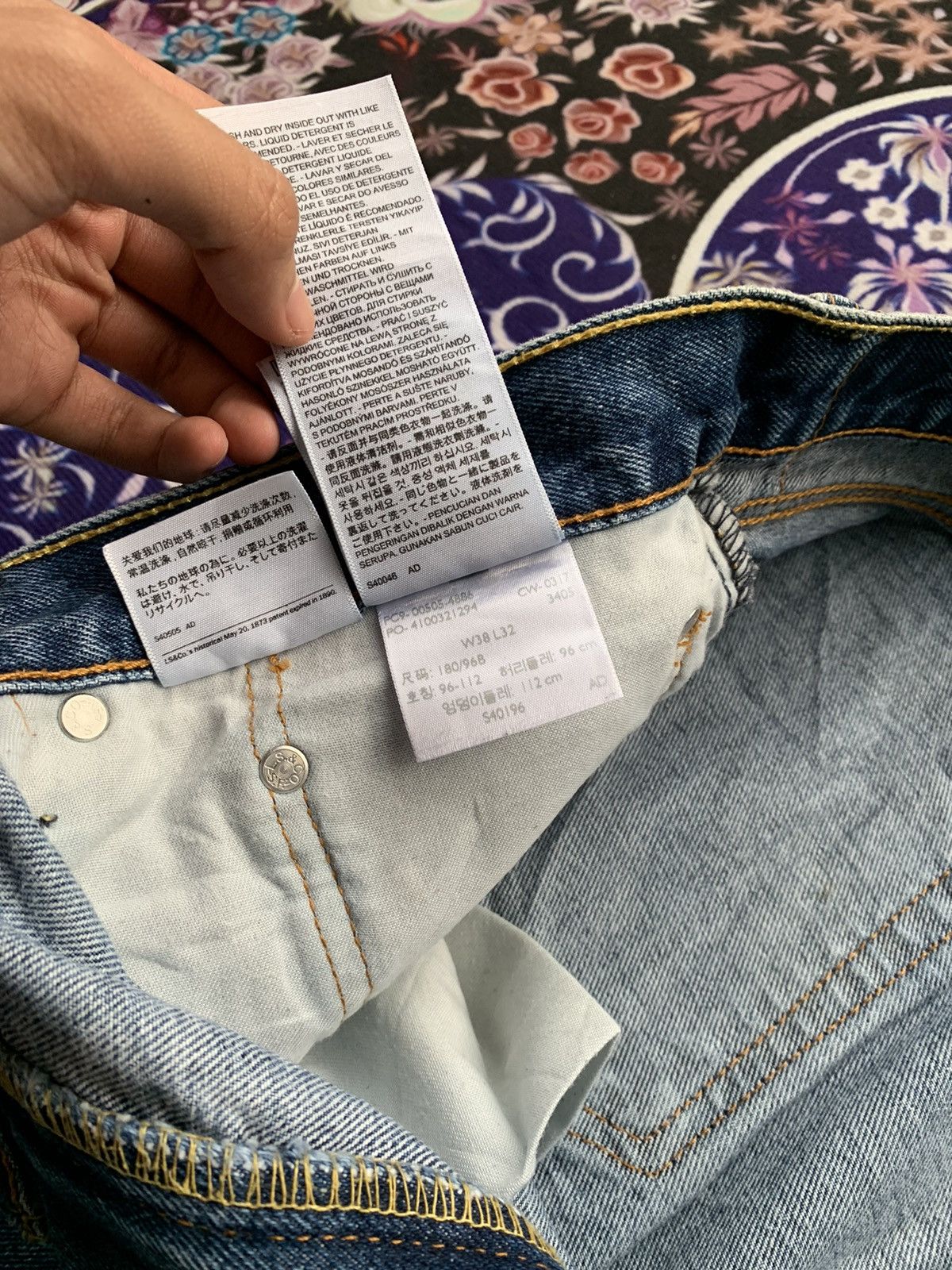 Levi's Crazy Stone Wash Levis 505 Denim Size US 40 / EU 56 - 7 Thumbnail