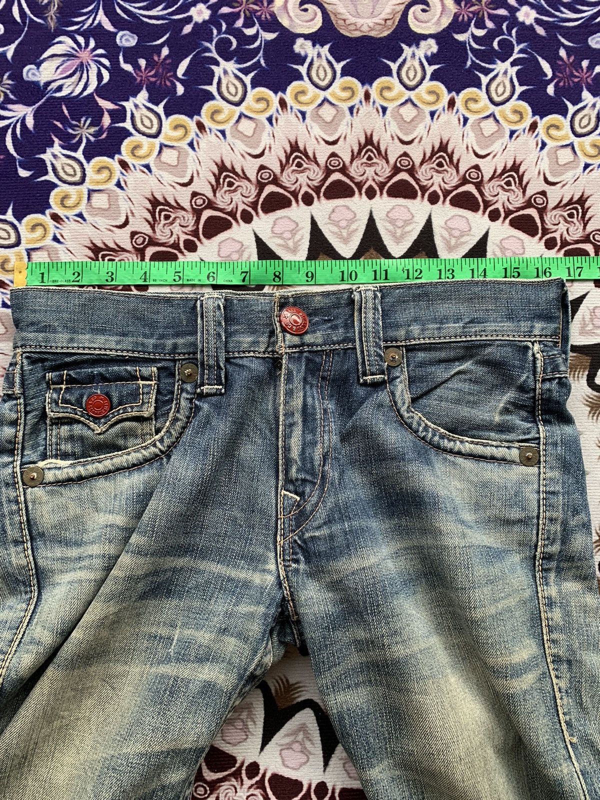 Levi's Levis 502 Faded Wash Denim Size US 33 - 2 Thumbnail