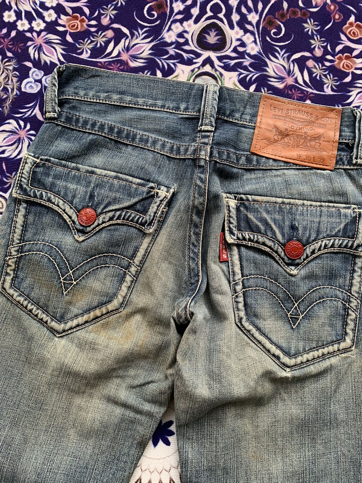 Levi's Levis 502 Faded Wash Denim Size US 33 - 10 Thumbnail