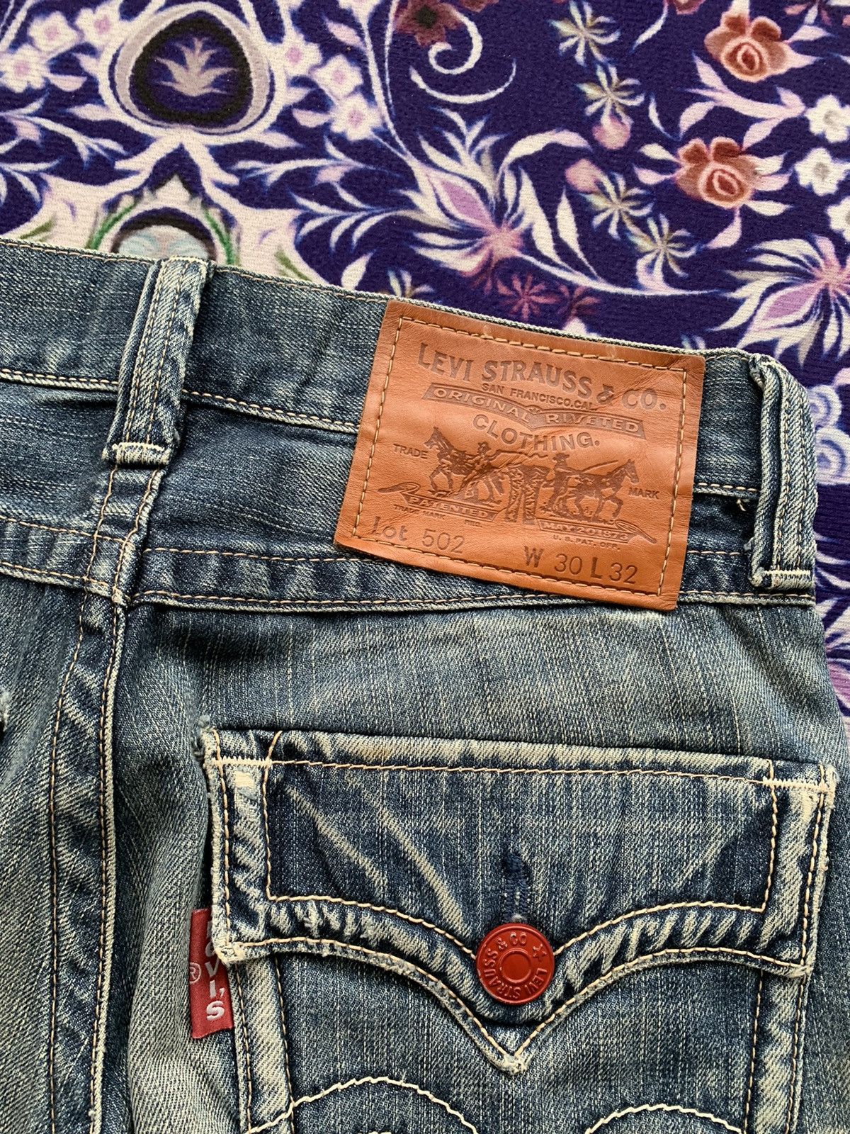 Levi's Levis 502 Faded Wash Denim Size US 33 - 11 Thumbnail